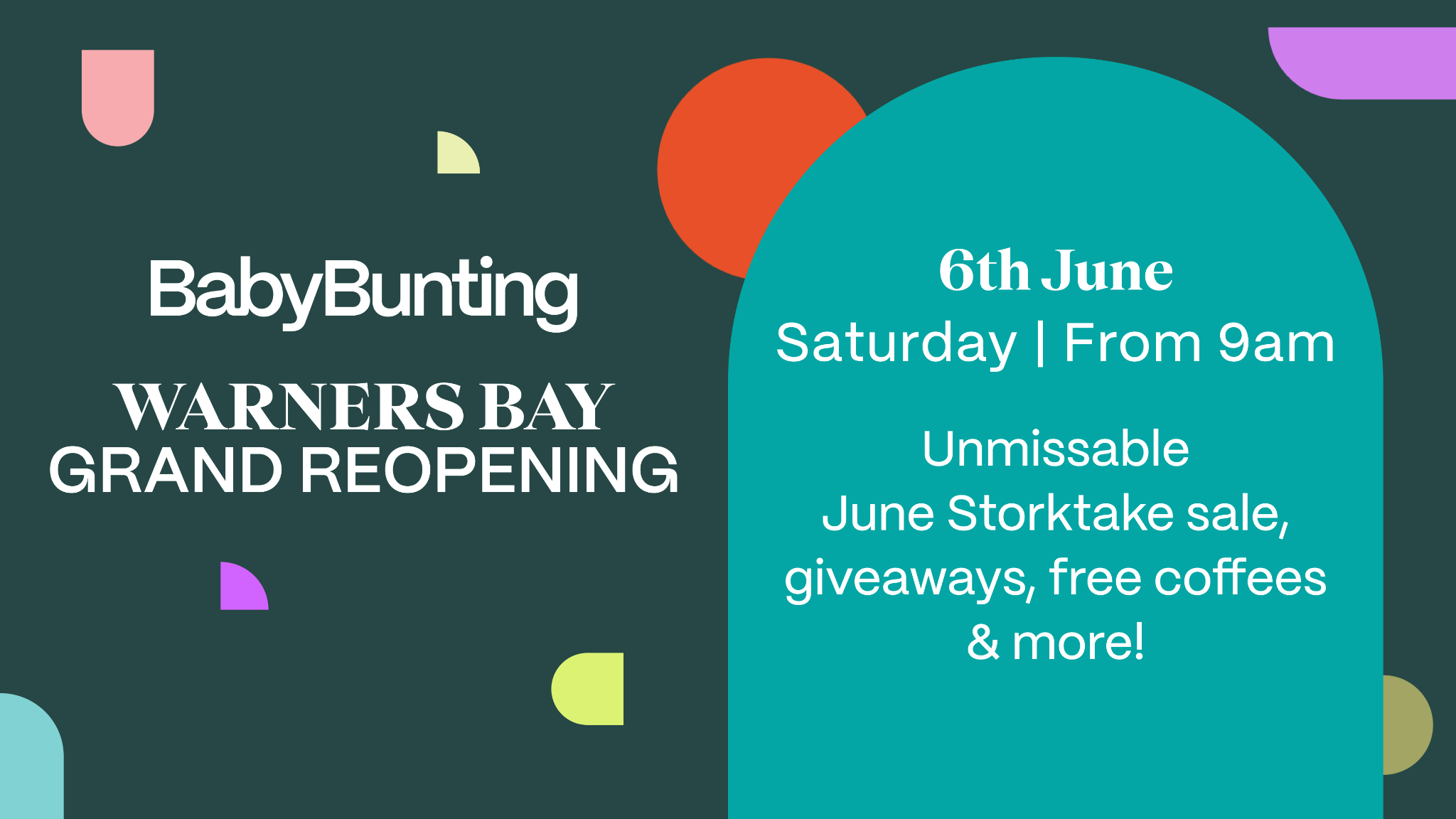 Baby Bunting Facebook ad