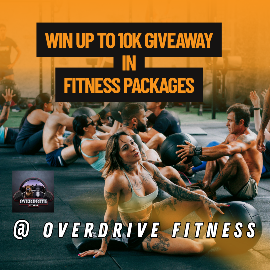 Overdrive Fitness Facebook ad: Enter Now Your Dream Body Could Be FREE!
