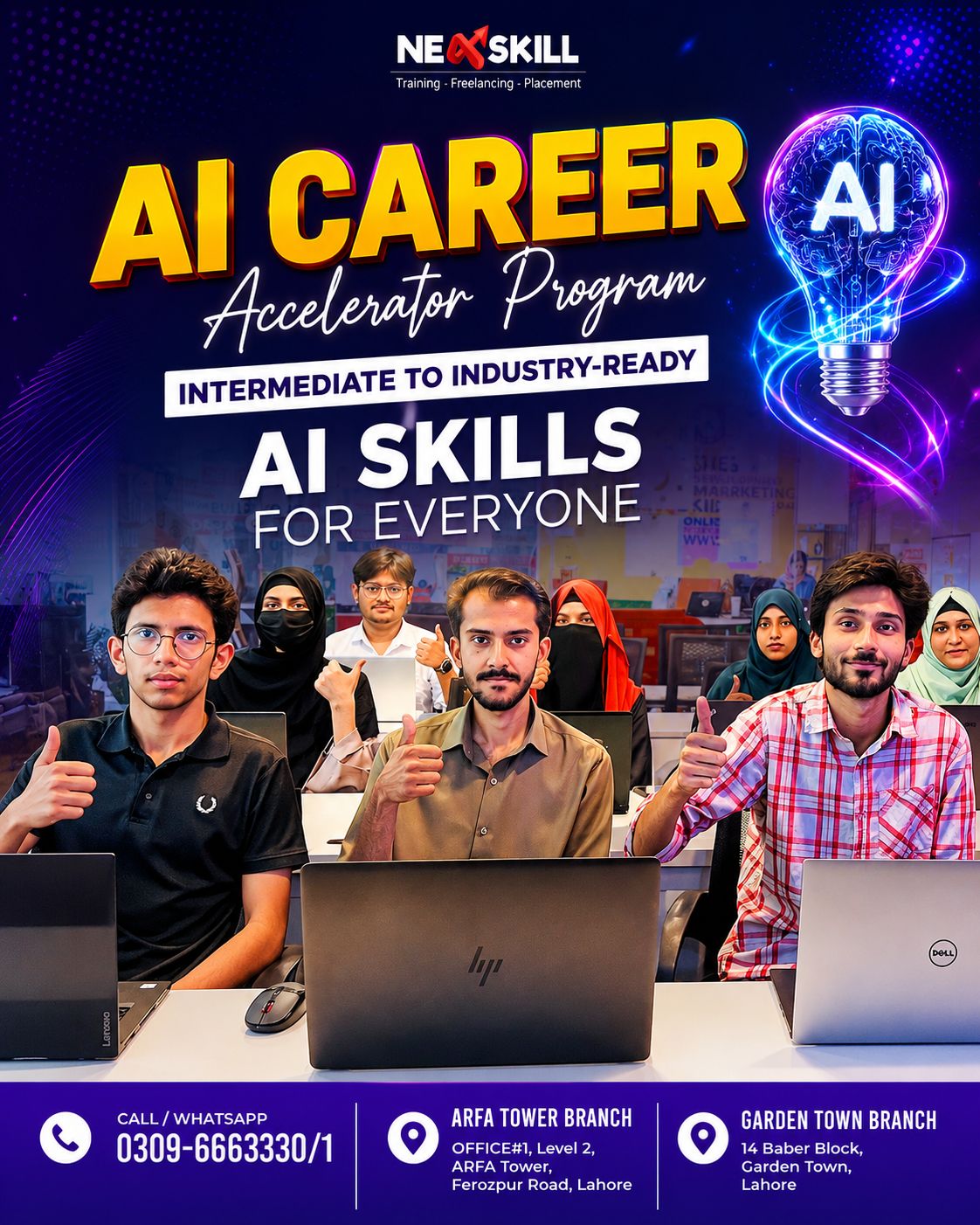 NeXskill - Be Productive Facebook ad