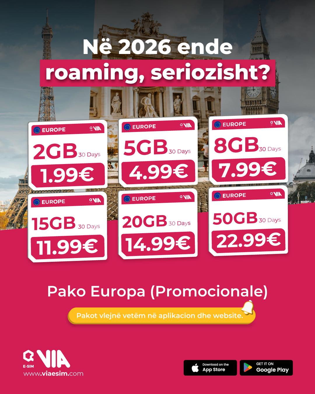 VIA eSIM Facebook ad