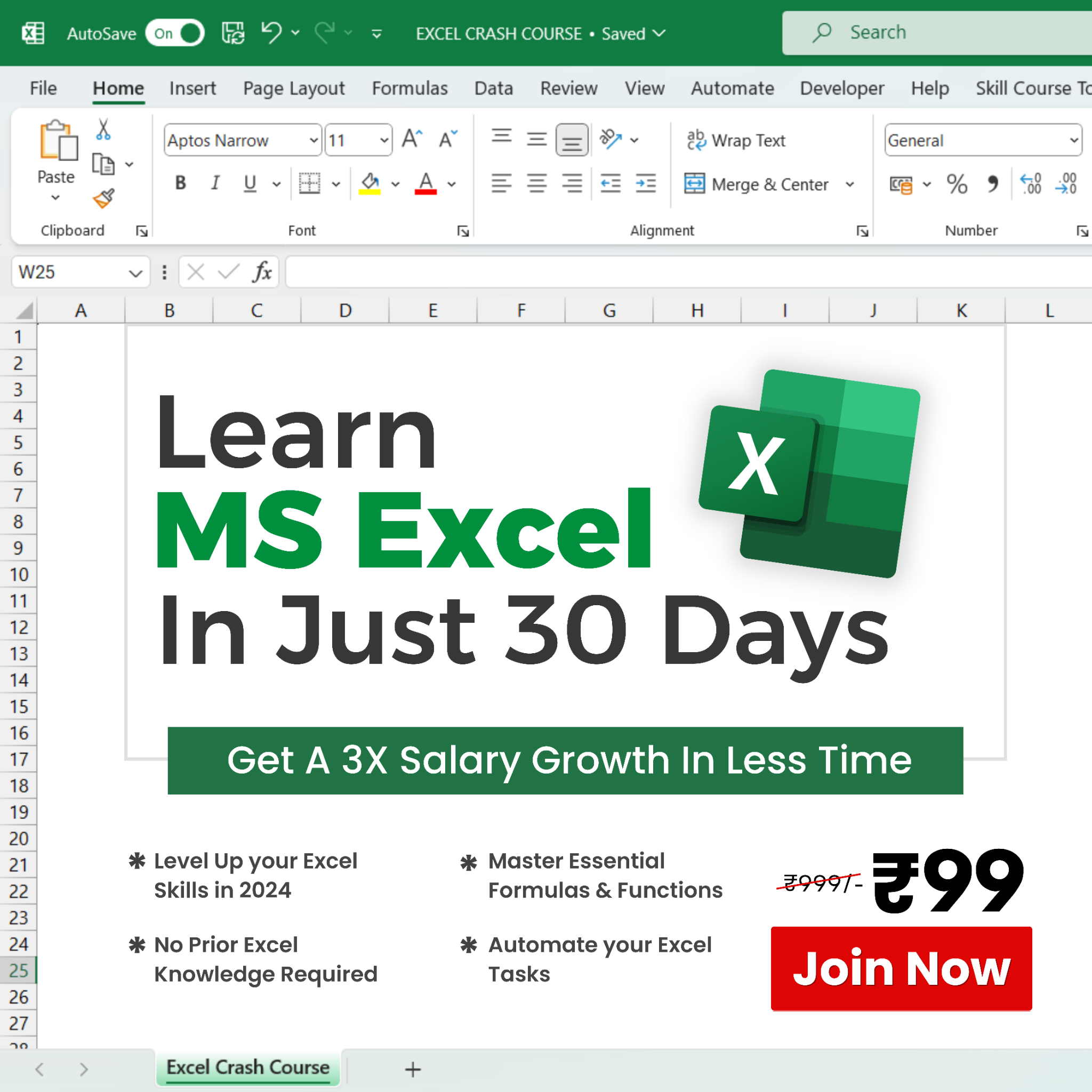 SkillCourse By Satish Dhawale Facebook ad