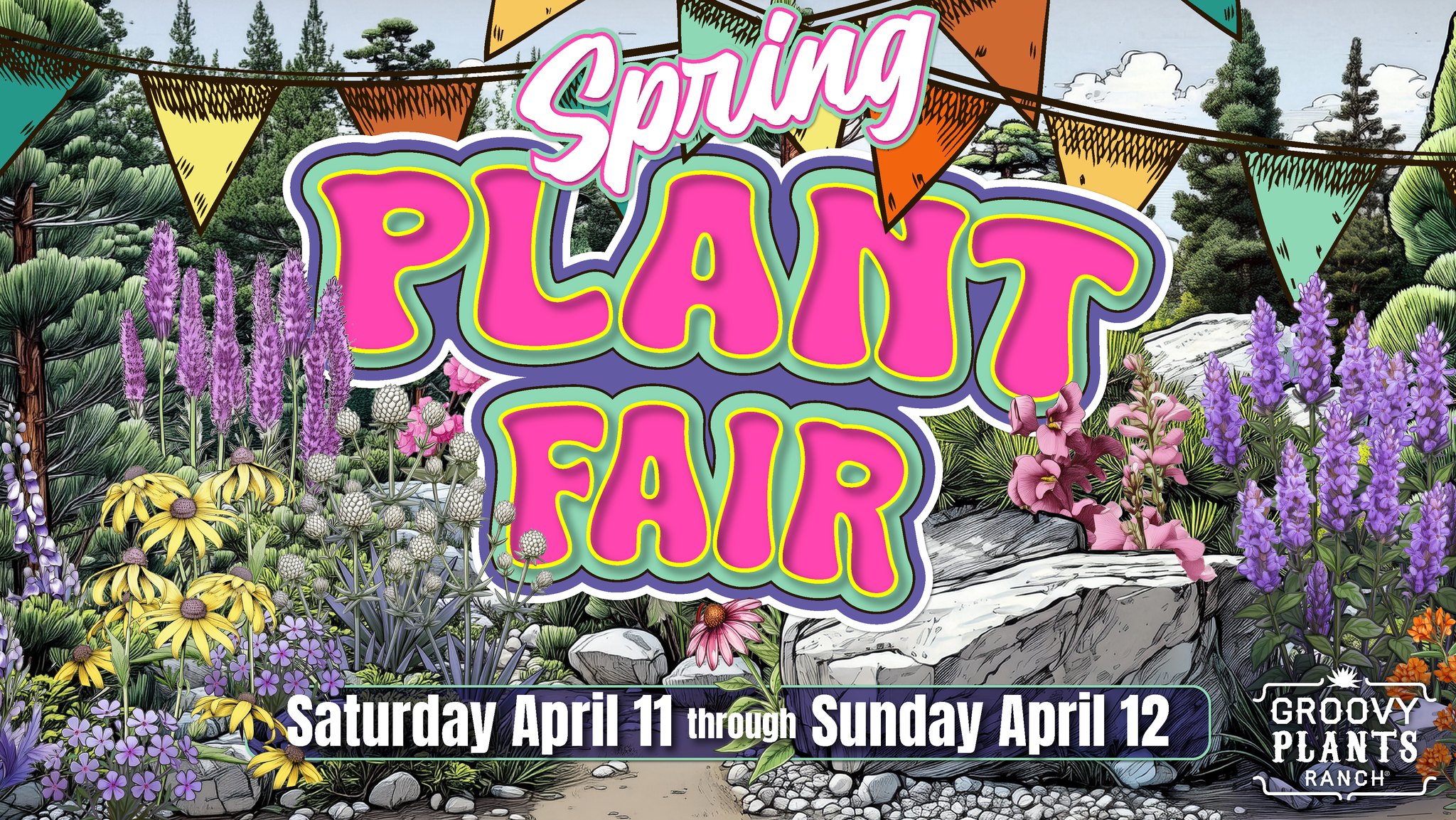 Groovy Plants Ranch Facebook ad: Spring Plant Fair