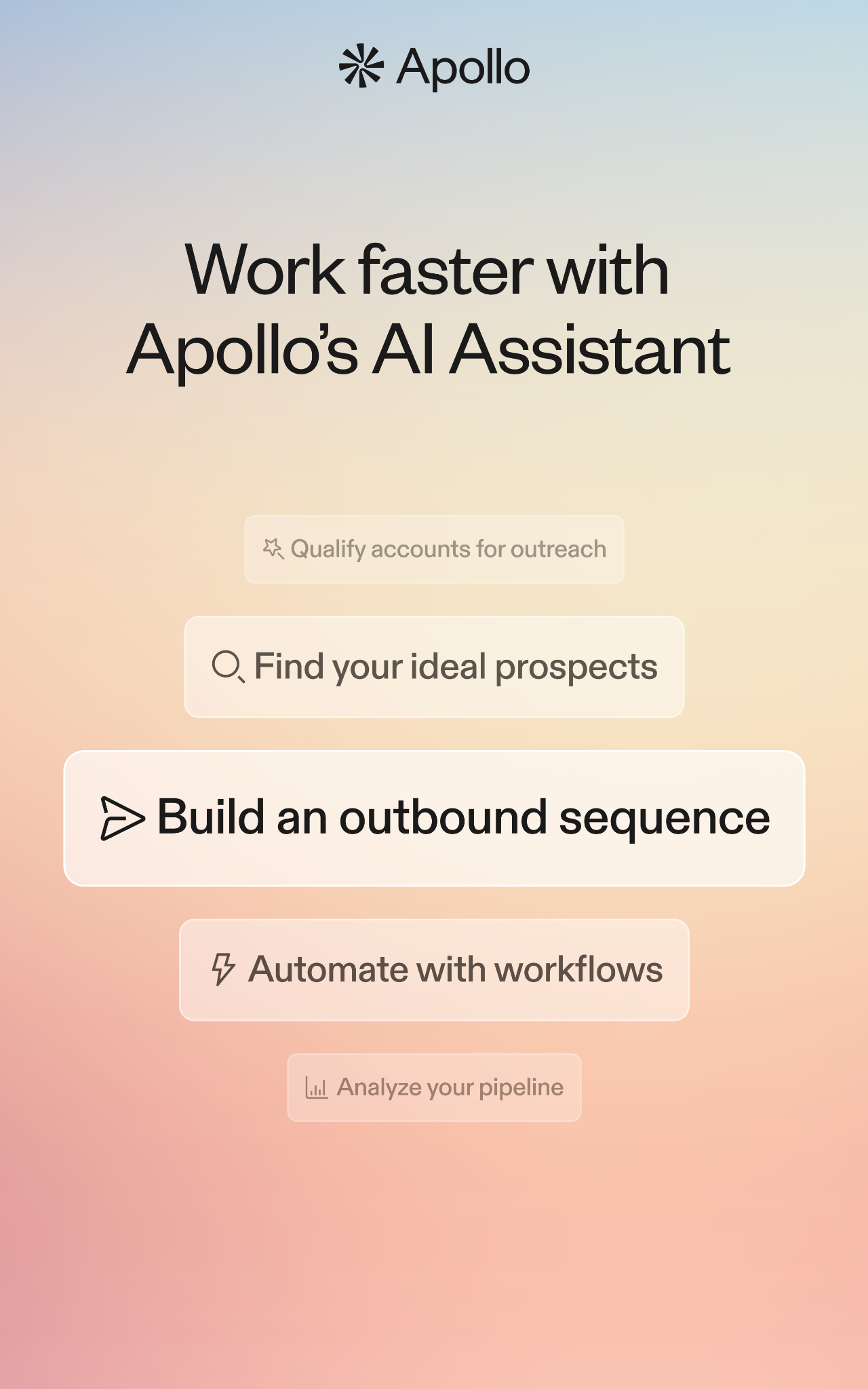 Apollo.io Facebook ad