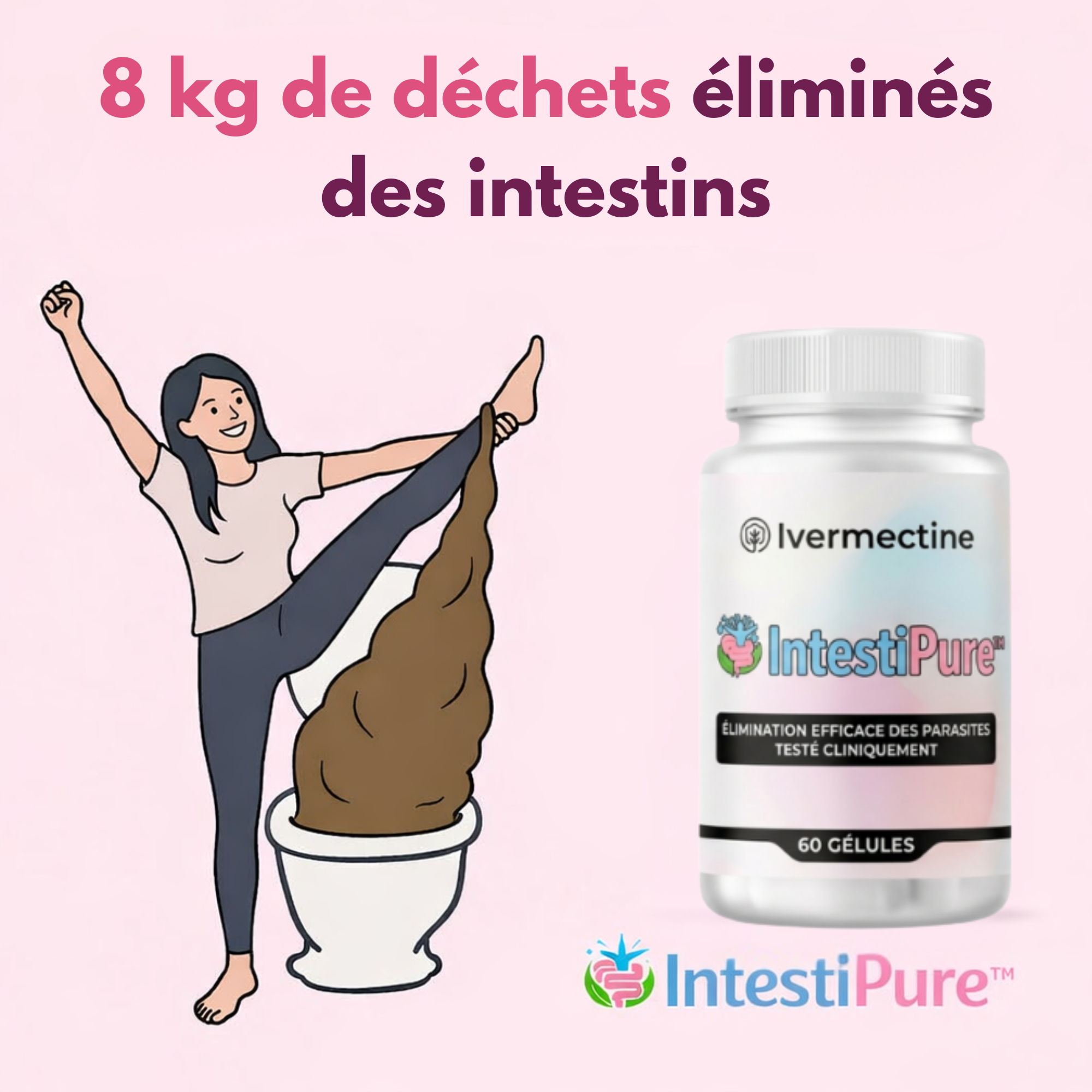 Dr Inès Faure Facebook ad: Ils vivent en vous. Depuis des années.
