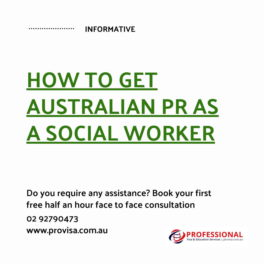 Professional Visa and Education Services Facebook ad: Are you a passionate Social Worker looking to…