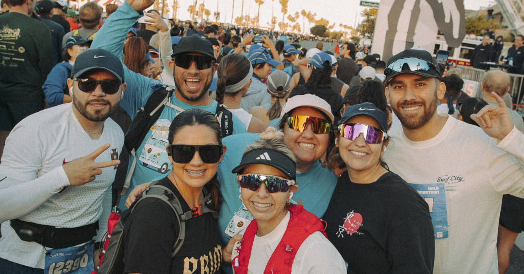 Surf City USA Marathon Facebook ad: Miles Along The Iconic PCH With Your Crew