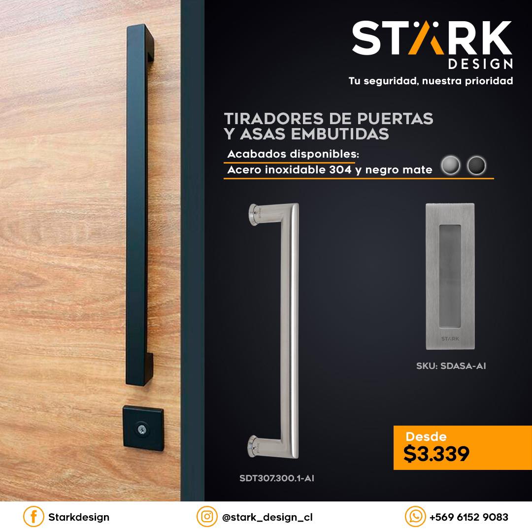 Starkdesign Facebook ad: ¡Renueva tus puertas con estilo y funcionalidad!