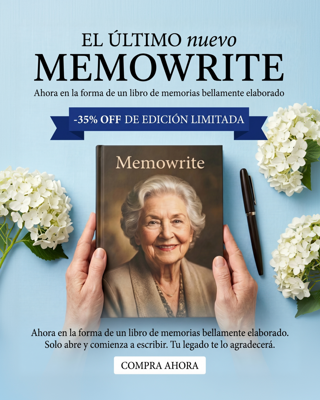Memowrite Facebook ad