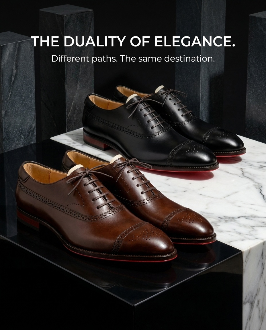Harper Heights. Facebook ad: Oxford Royal Brogue