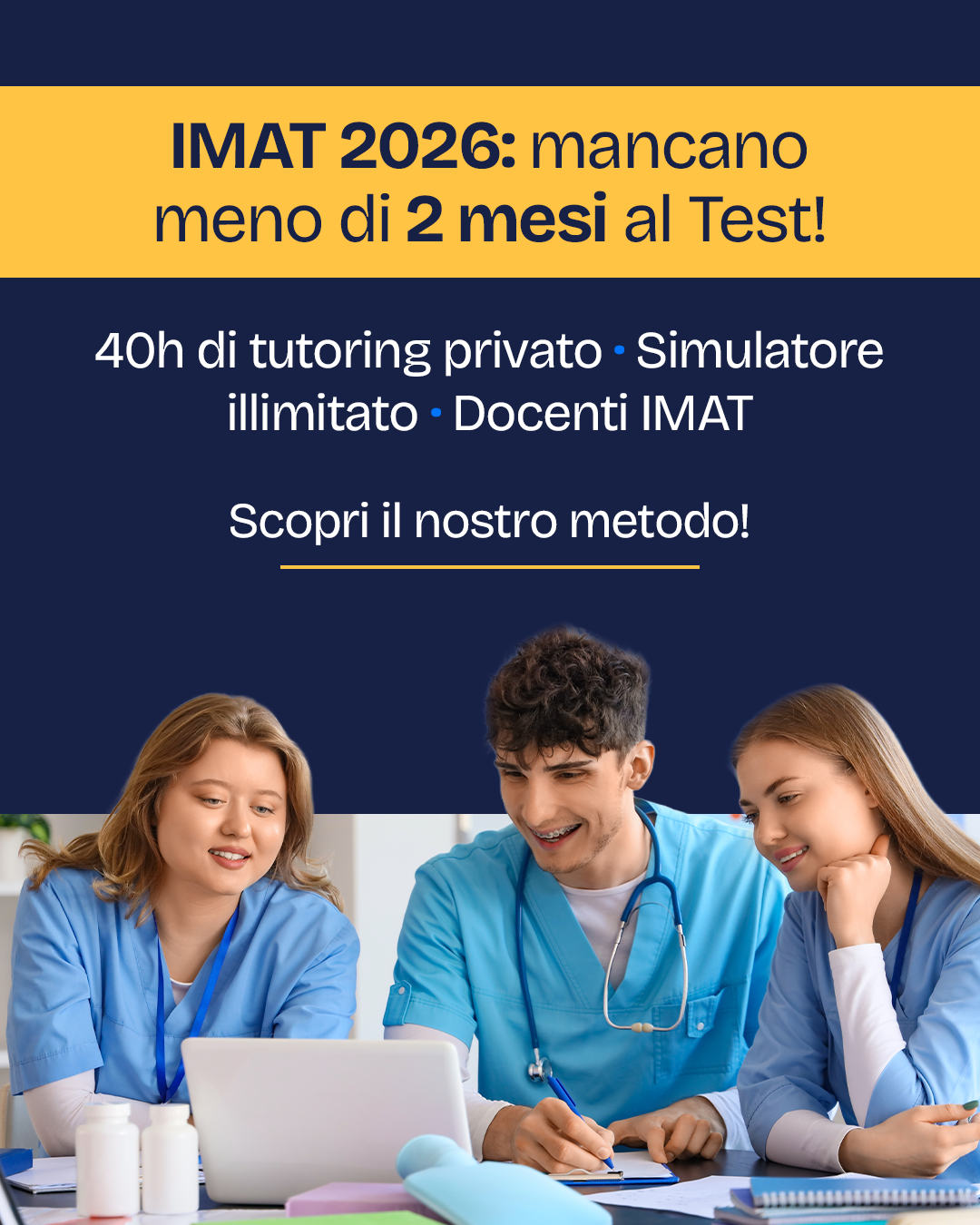 Accademia Dei Test Facebook ad: Mancano 2 mesi al test IMAT 2026: scopri…