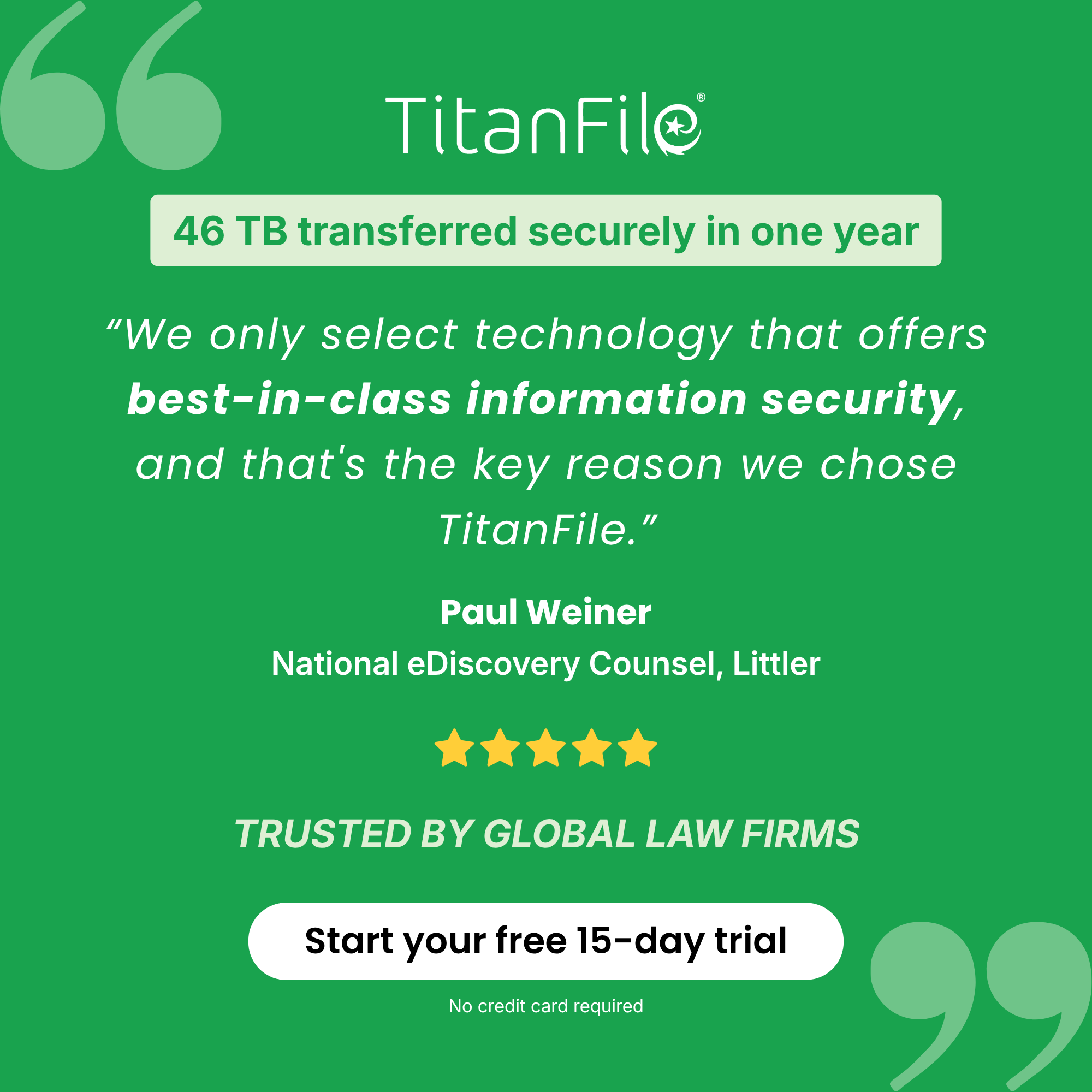 TitanFile Facebook ad