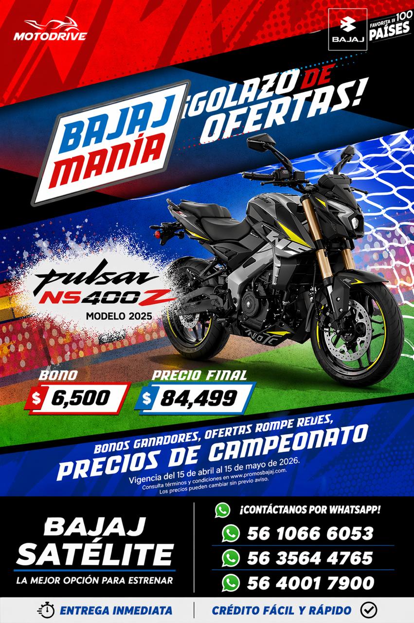 Bajaj Satelite Facebook ad: BAJAJMANÍA 2026 | EXCLUSIVIDAD EN MOVIMIENTO