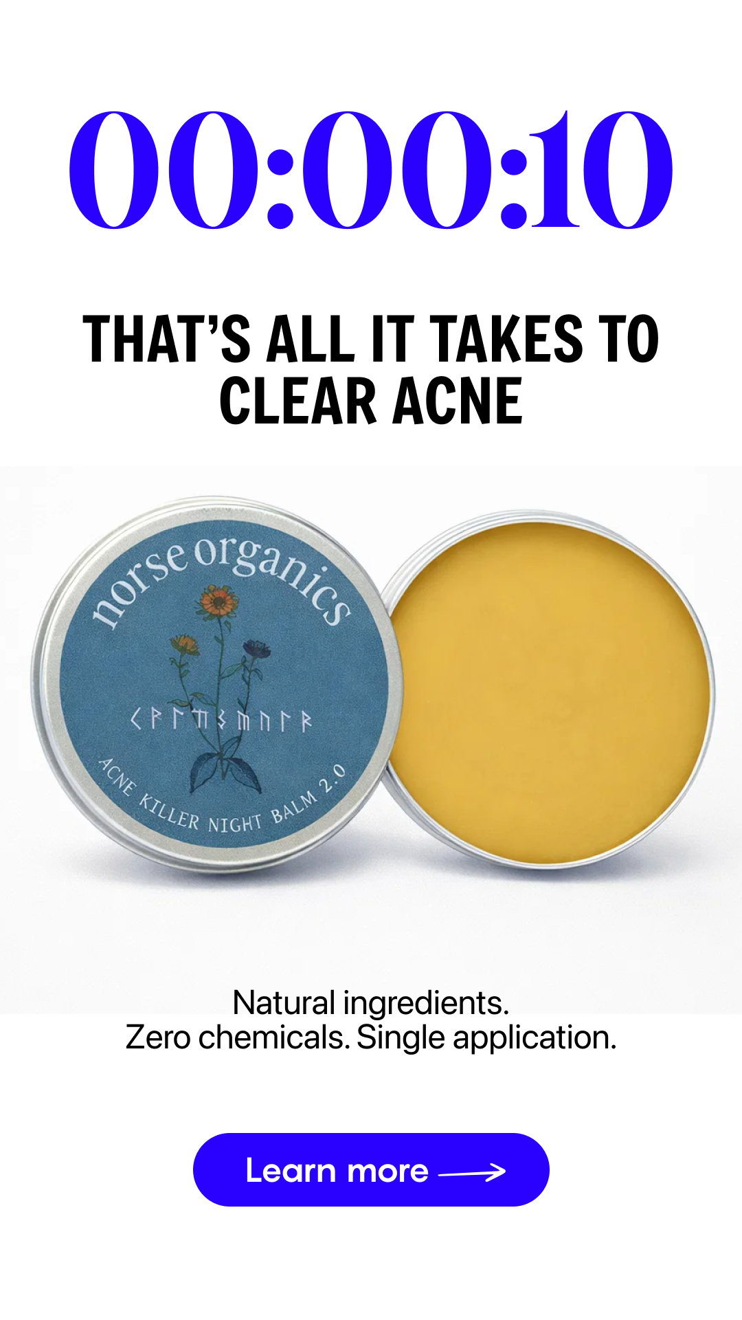 Norse Organics Facebook ad