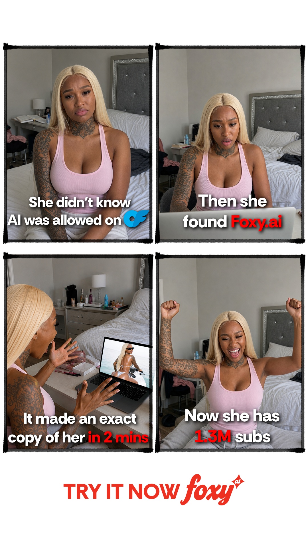 Foxy.ai Facebook ad