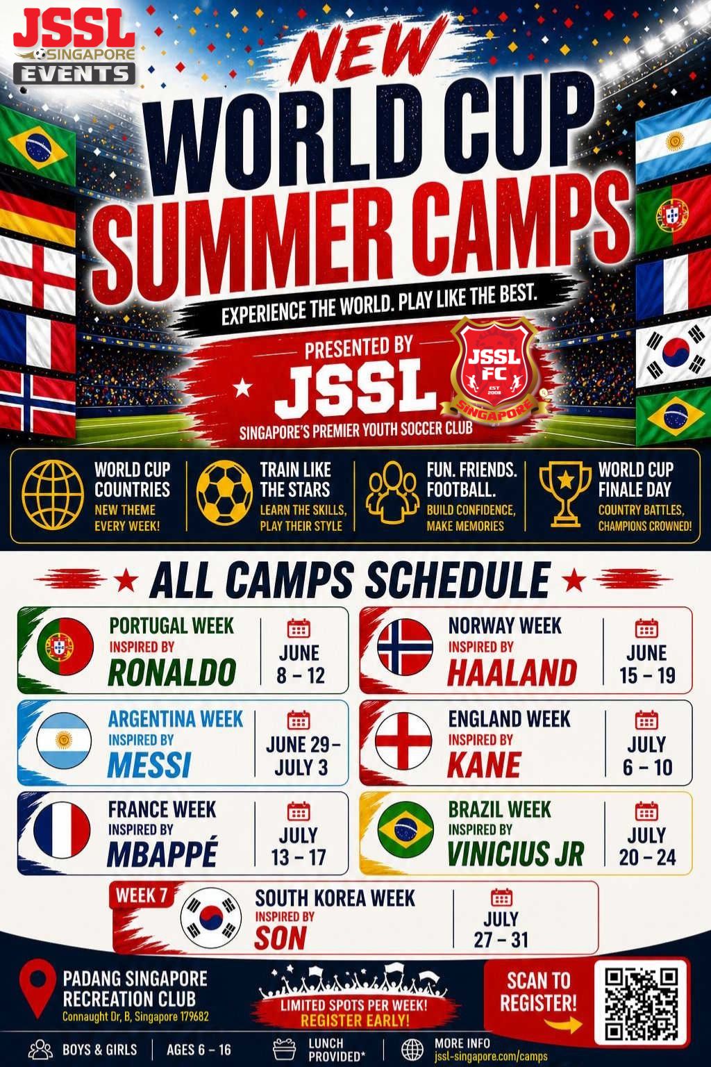 JSSL Singapore Facebook ad: EXPERIENCE THE WORLD CUP THIS SUMMER!