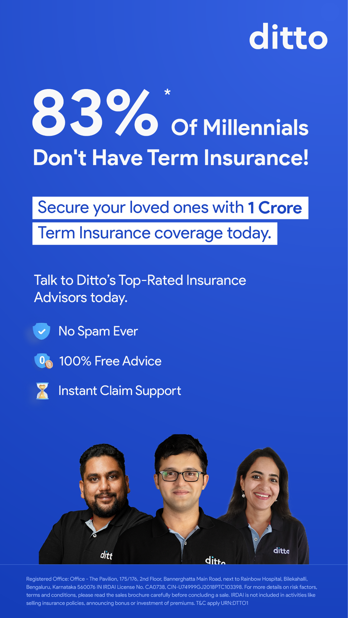 Ditto Insurance Facebook ad