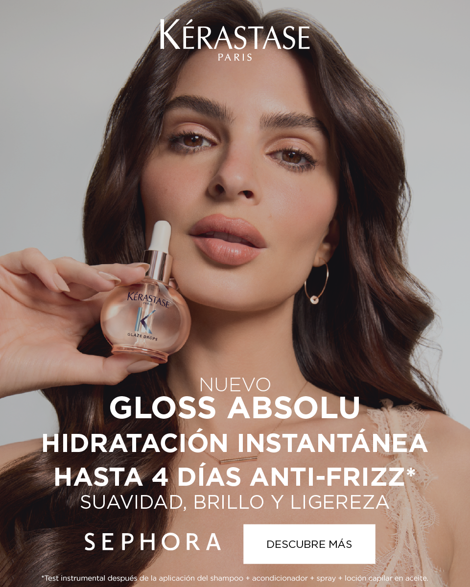 Kérastase Facebook ad: Cabello Glossy sin Frizz