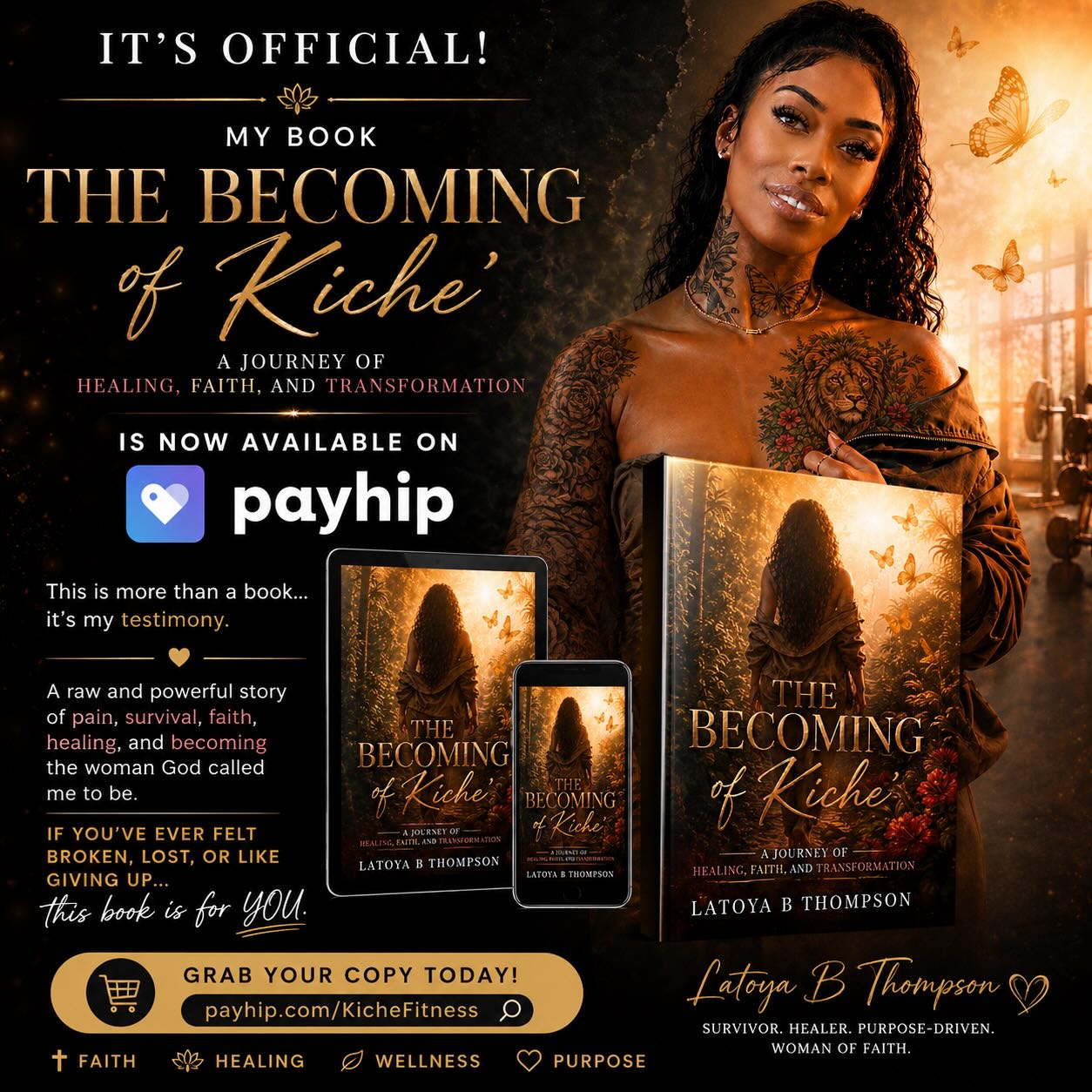 Latoya Thompson Facebook ad: Your breakthrough could be one page away.