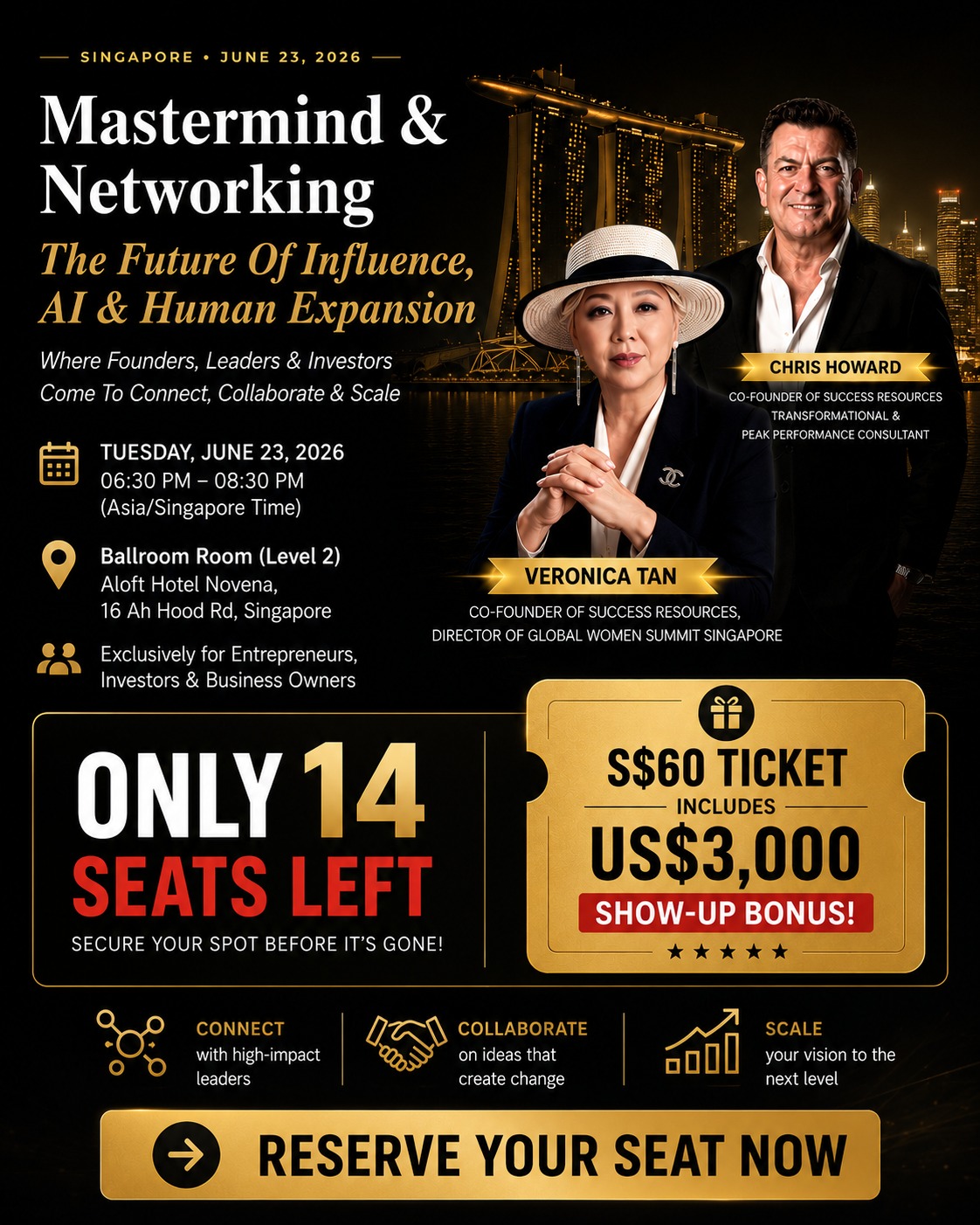 Success Resources Facebook ad: Global Woman Singapore Meet Up 2026