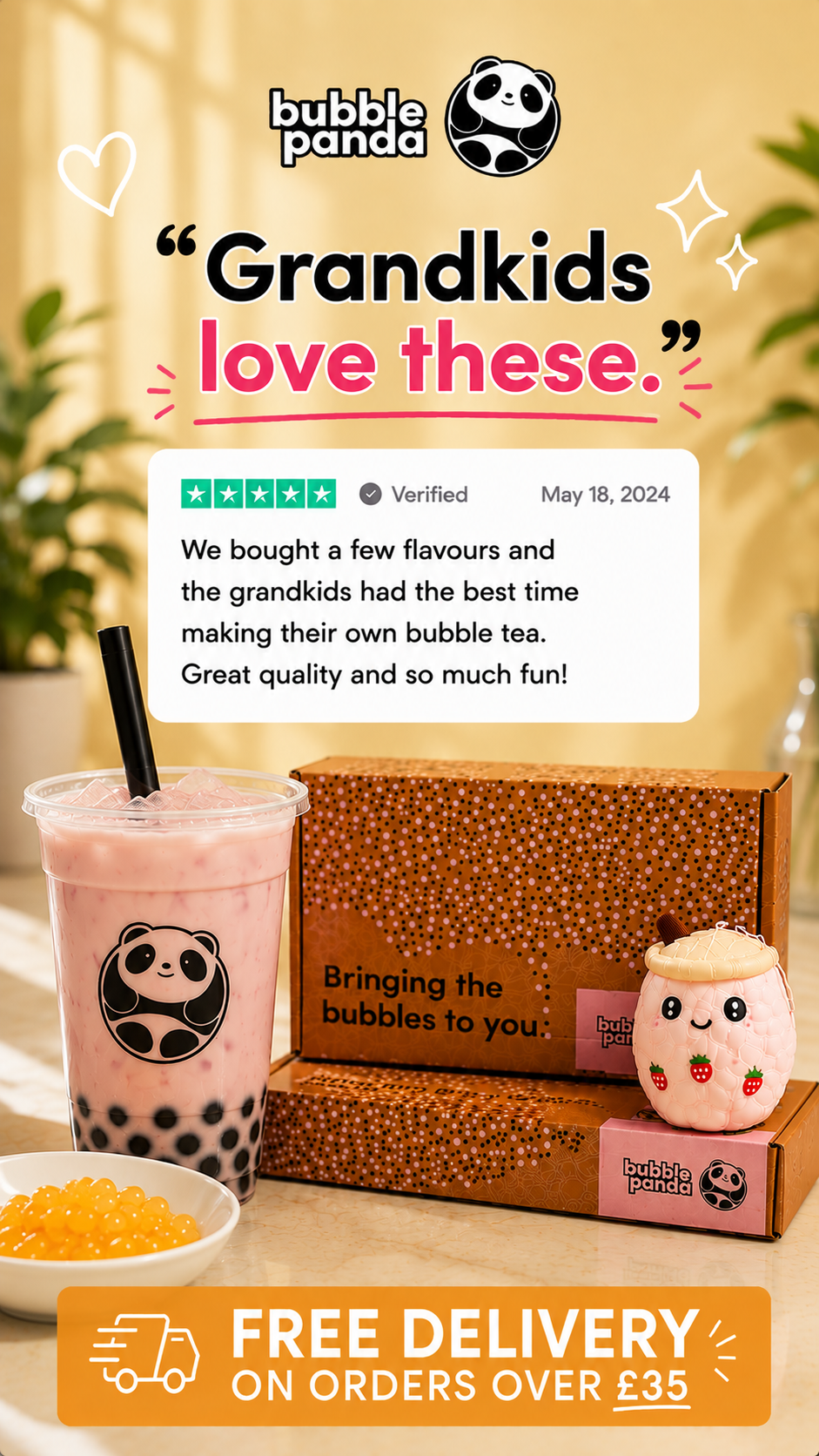 Bubble Panda Facebook ad