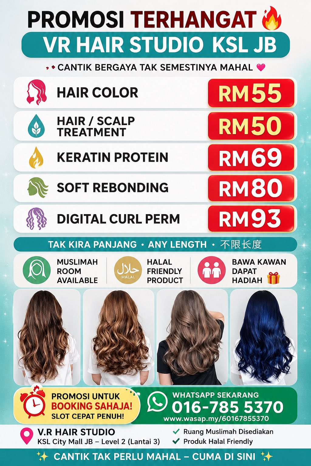 VR JB Hair Studio KSL Facebook ad