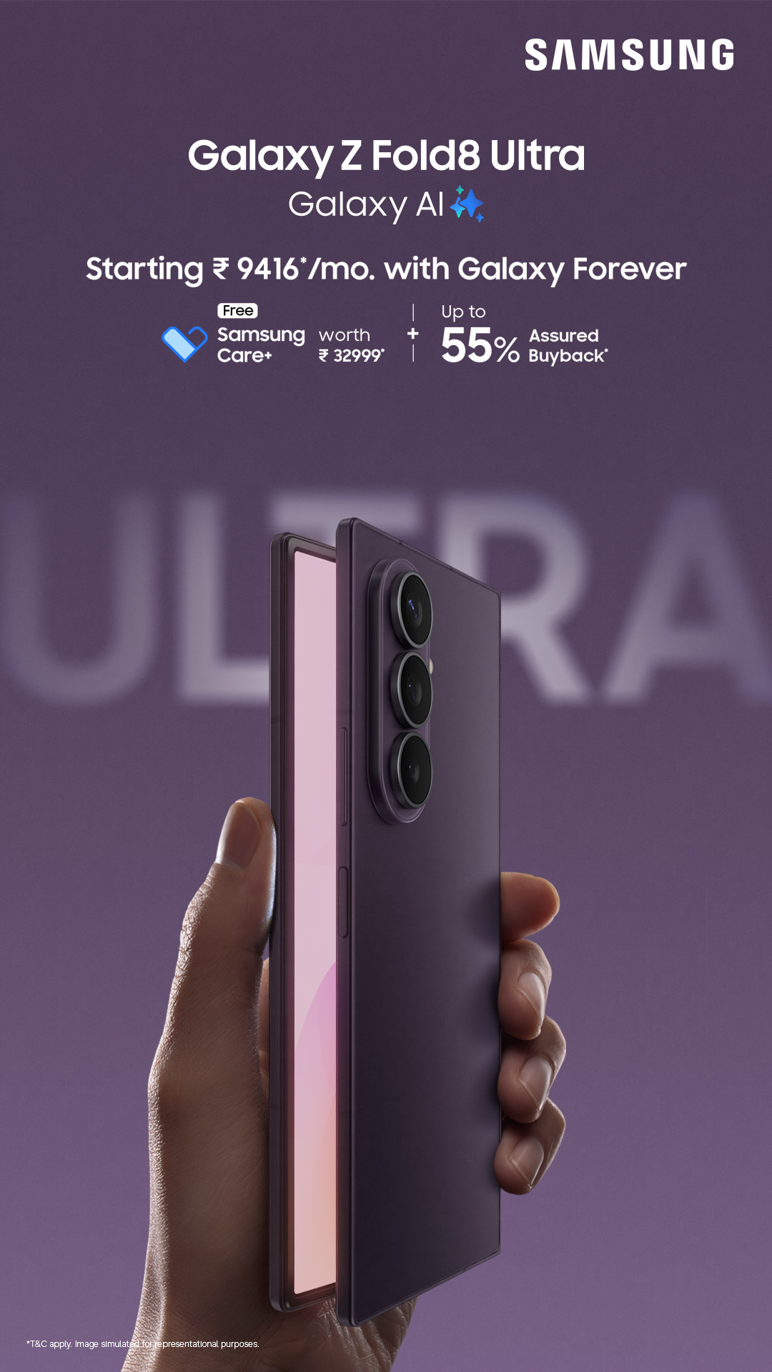 Samsung Facebook ad