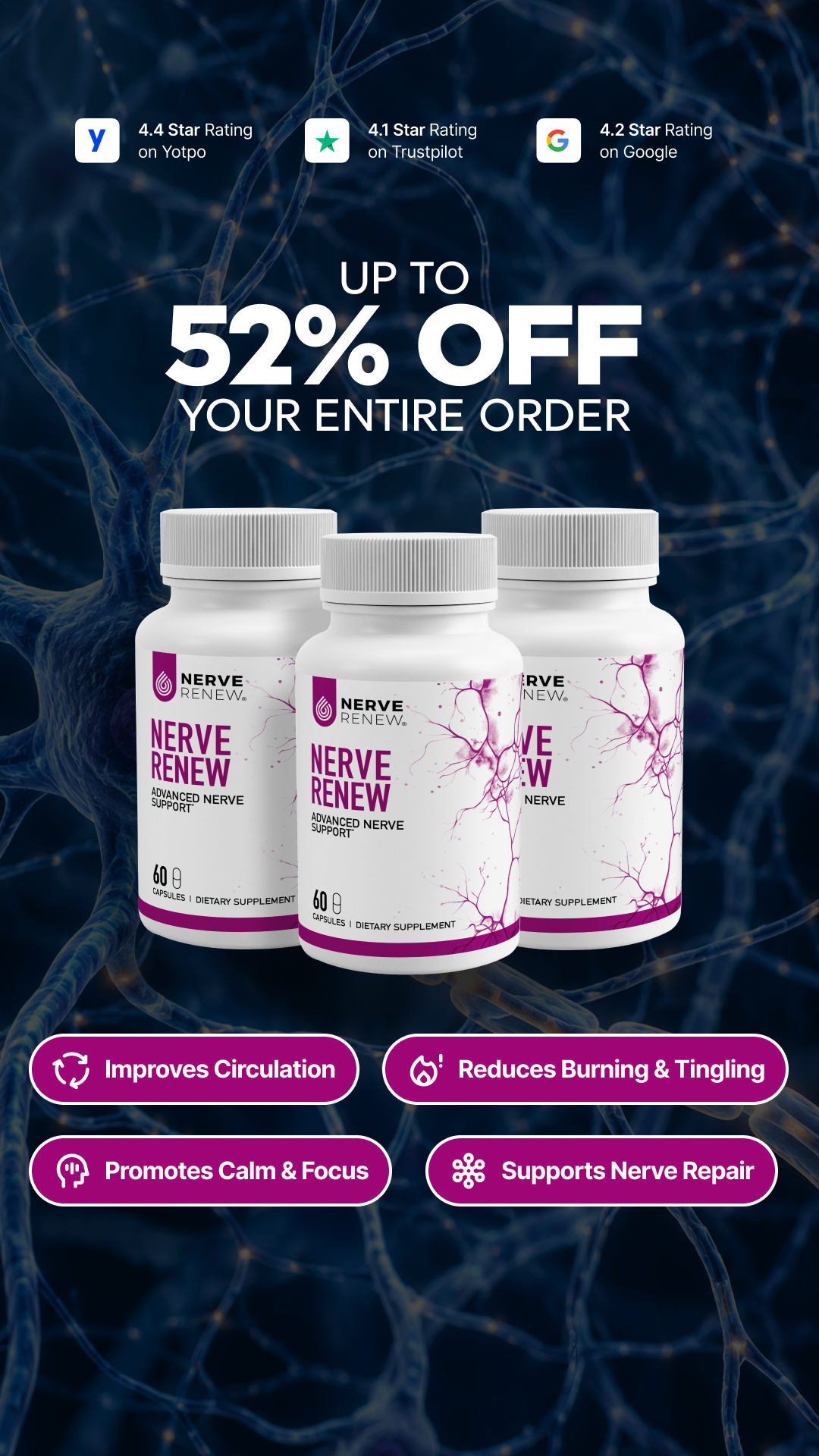 Nerve Renew Facebook ad from Jul 17, 2026
