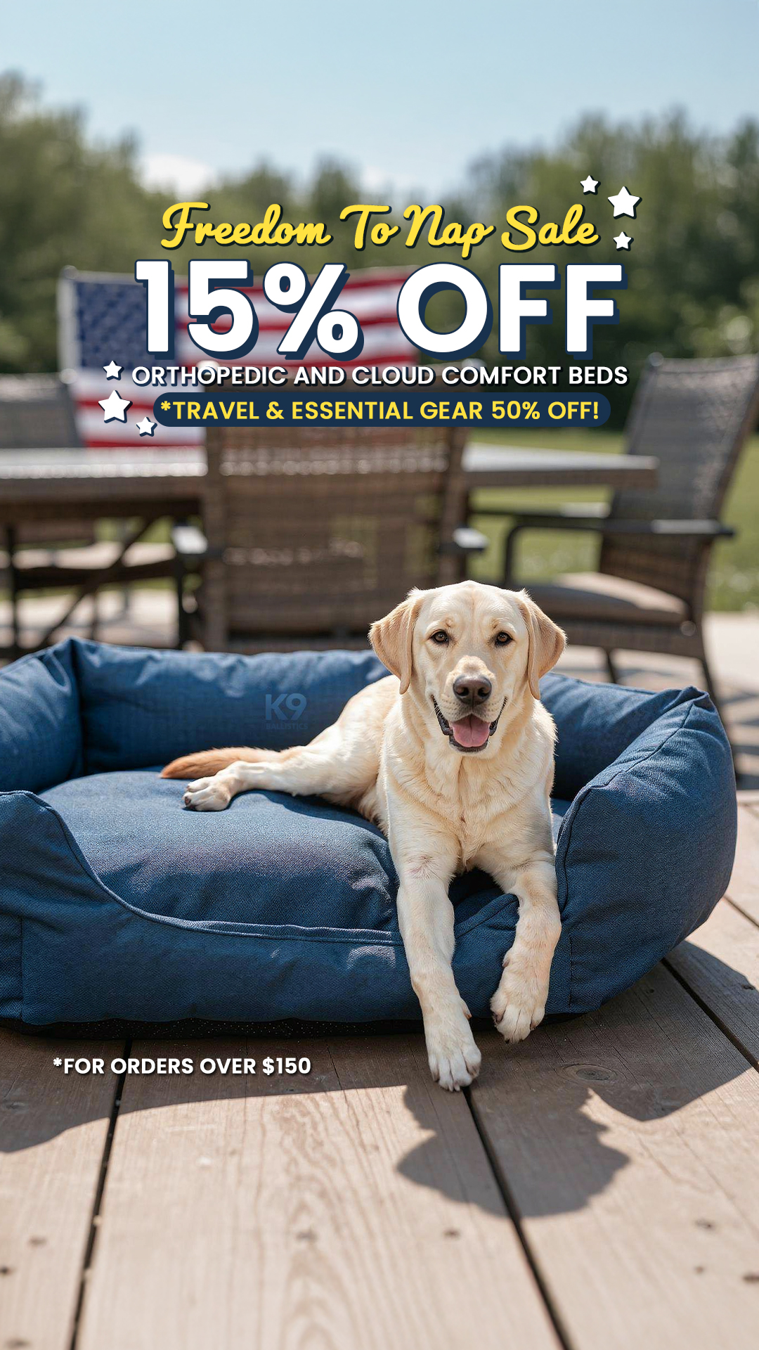 K9 Ballistics Dog Beds Facebook ad