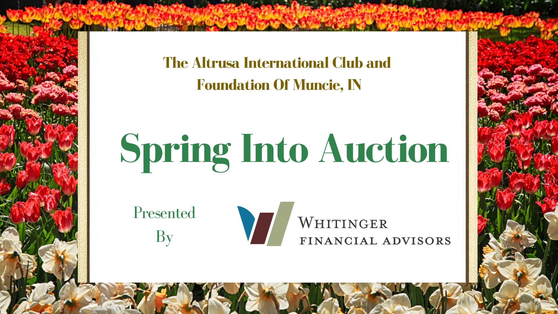Altrusa International of Muncie, Indiana, Inc. Facebook ad: Spring into Auction