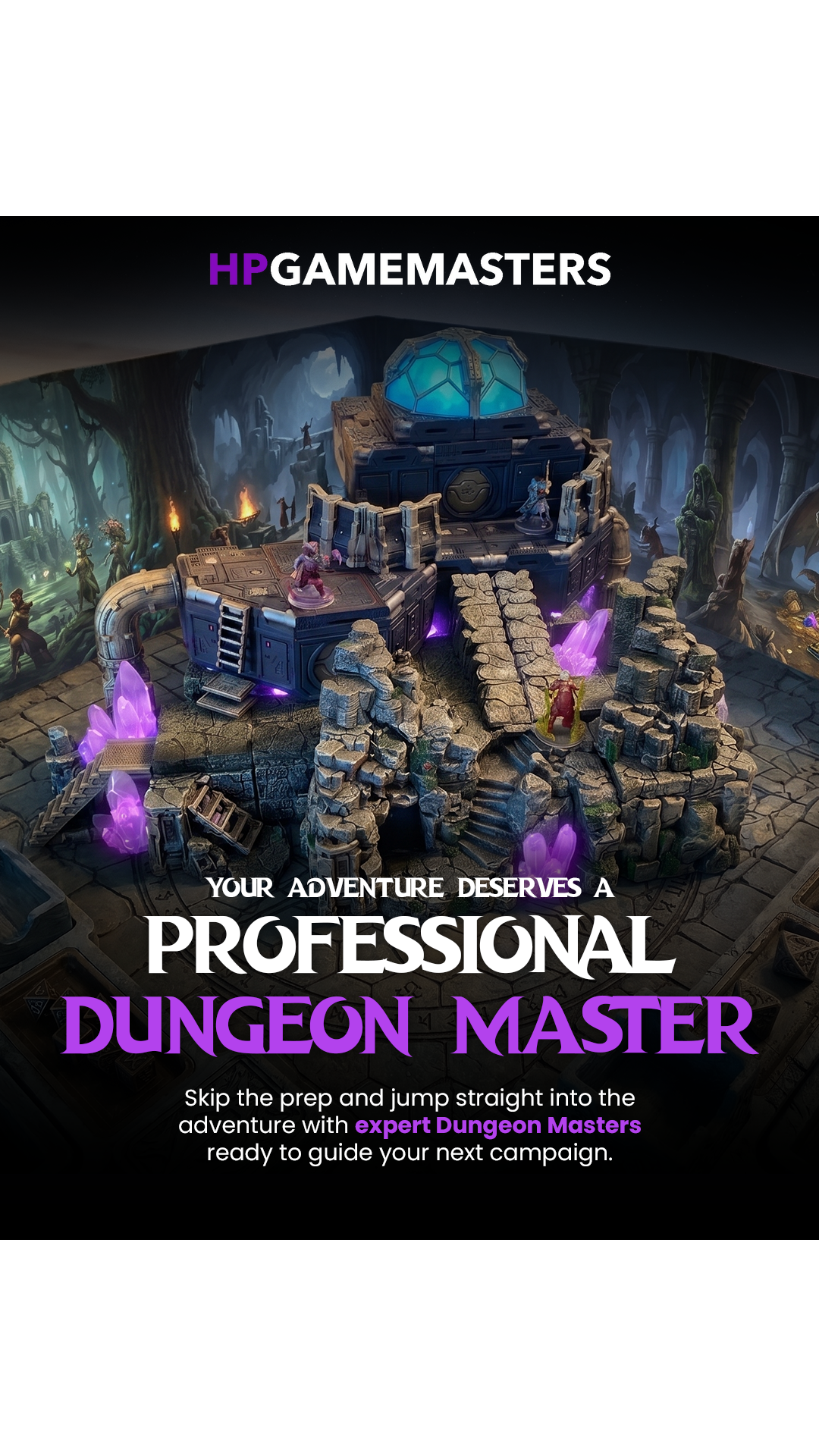 HPGamemasters Facebook ad: Your Epic Adventure Starts Here