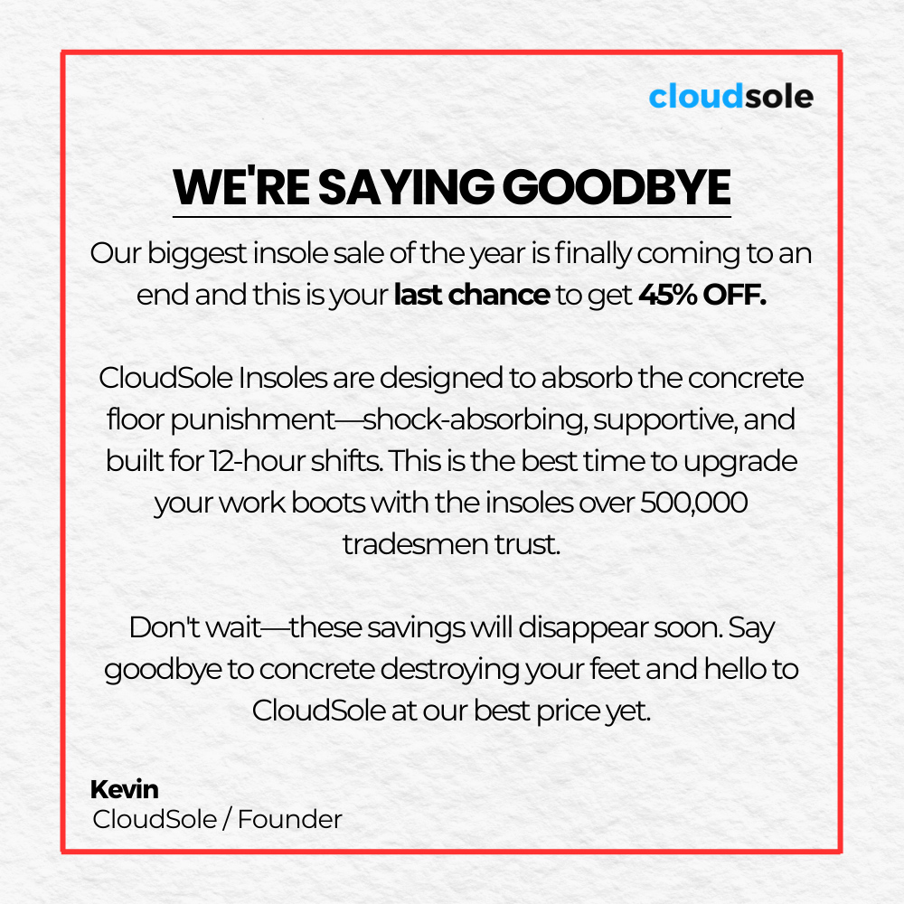 CloudSole Facebook ad