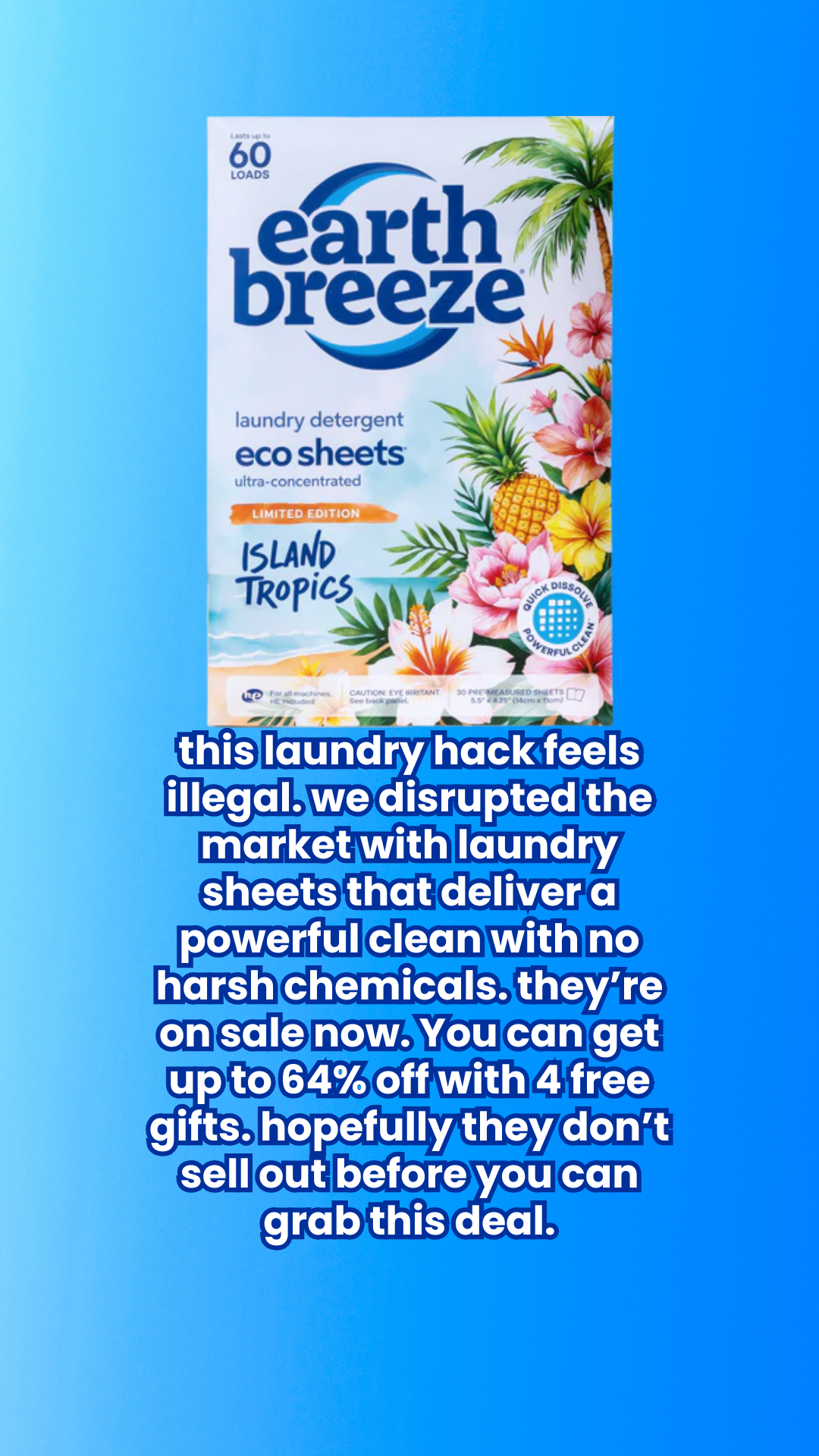 Earth Breeze Facebook ad