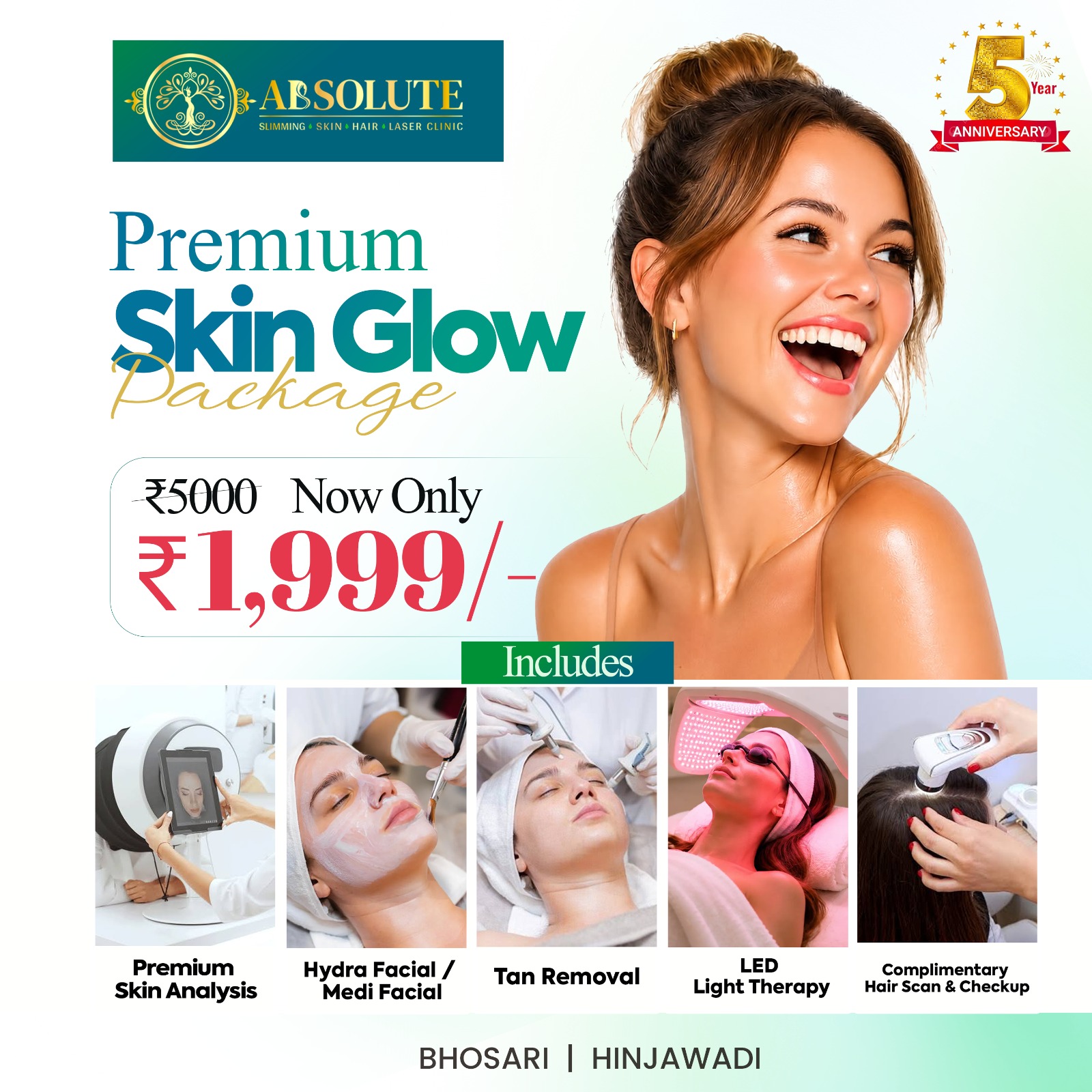 Absolute Clinic Facebook ad: Contact us