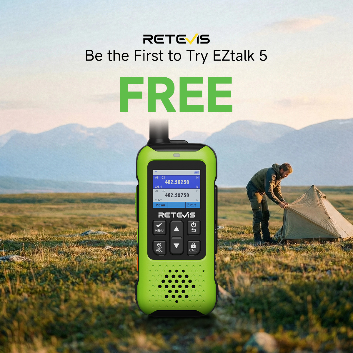 RETEVIS.EZTalk Facebook ad: RETEVIS Eztalk 5 GMRS Radio, Team Sponsorship Application