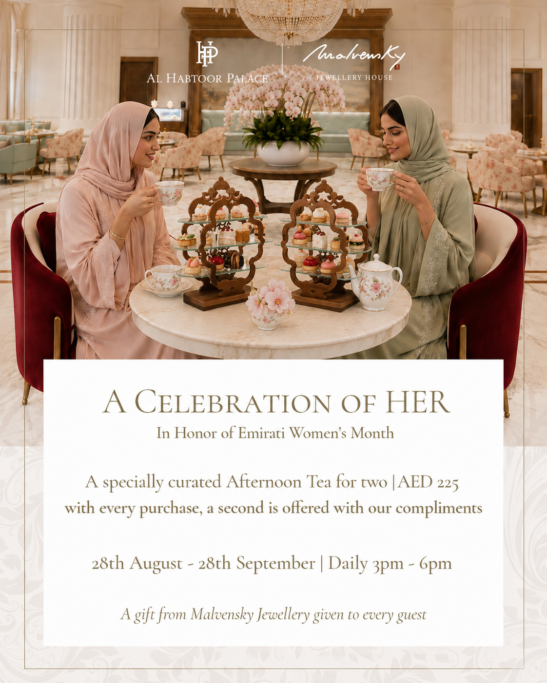 Al Habtoor Palace Dubai, Preferred Hotels & Resorts Facebook ad: A Celebration of Her