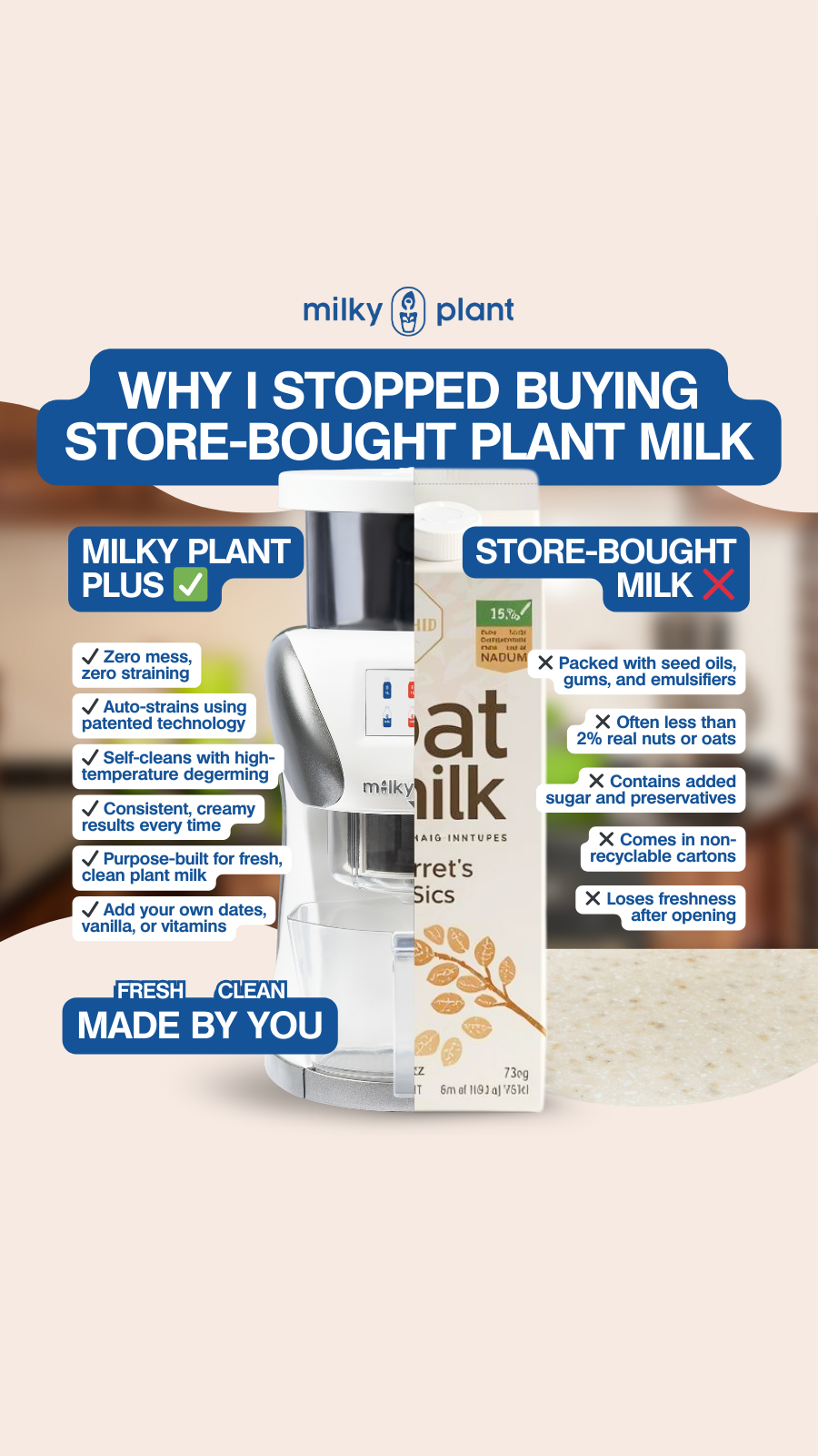 Milky Plant Facebook ad