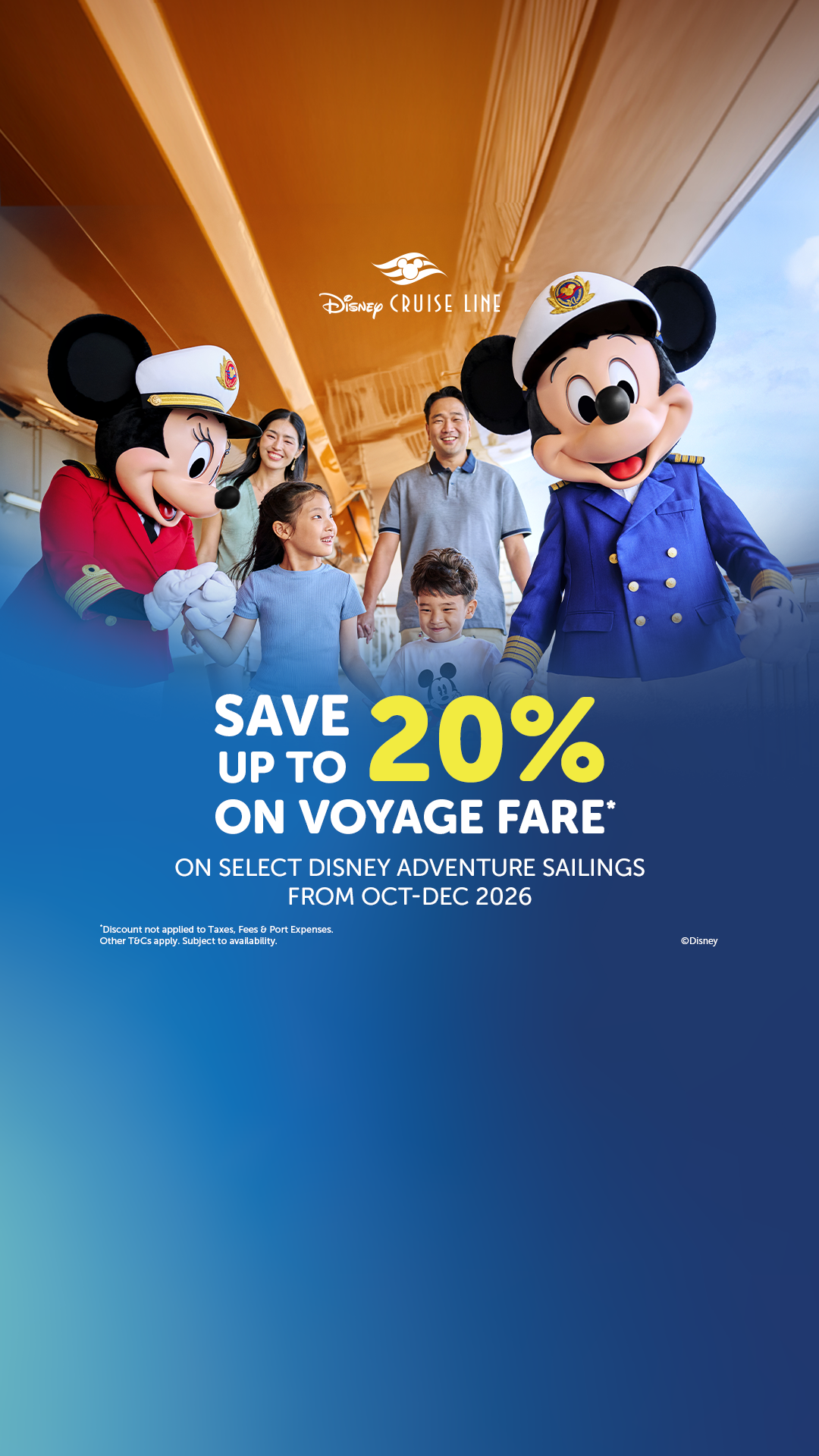 Disney Cruise Line Facebook ad from Aug 28, 2026