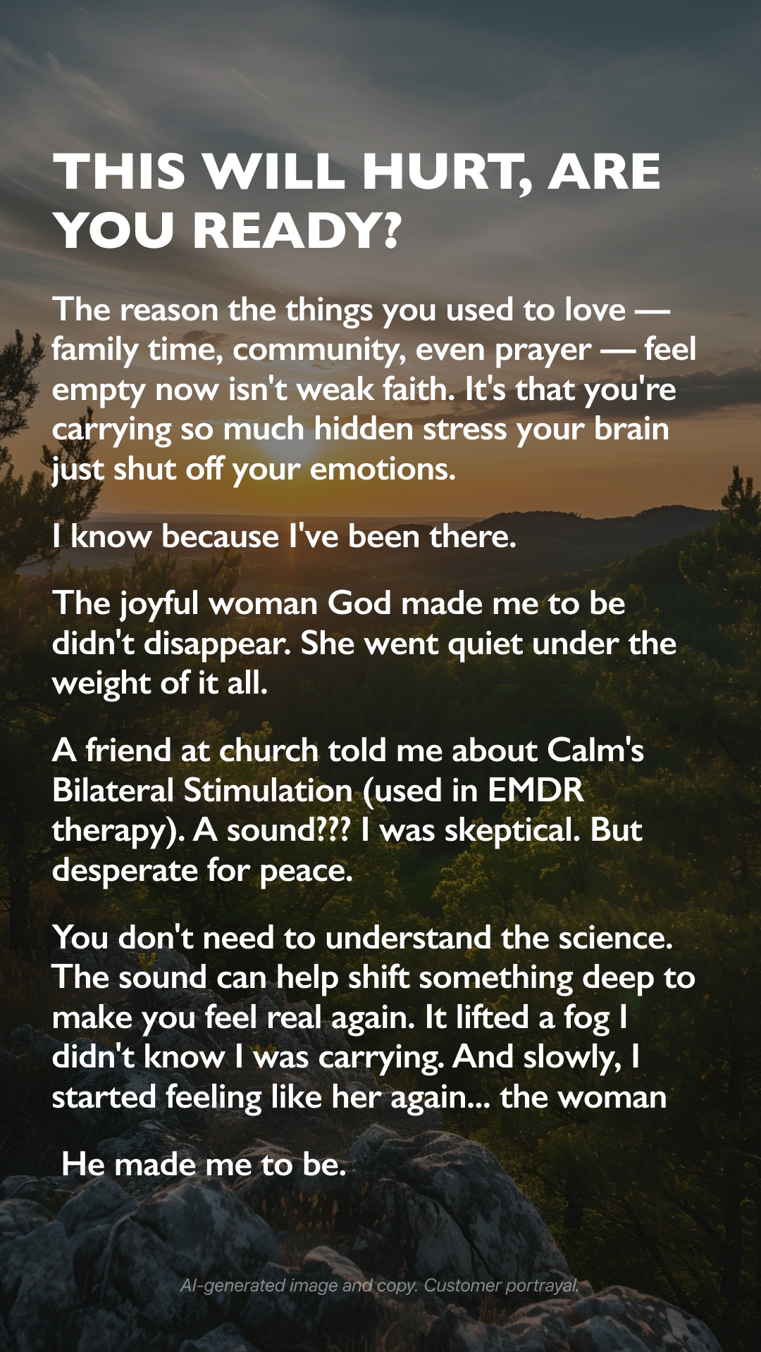 Calm Facebook ad