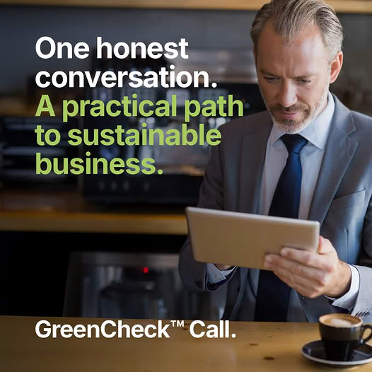 Green Tourism Facebook ad: Book a free GreenCheck Call.