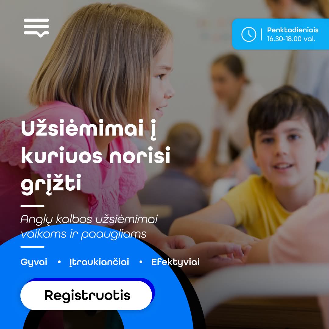 Language Coaching Facebook ad: Registruotis į Naują Grupę