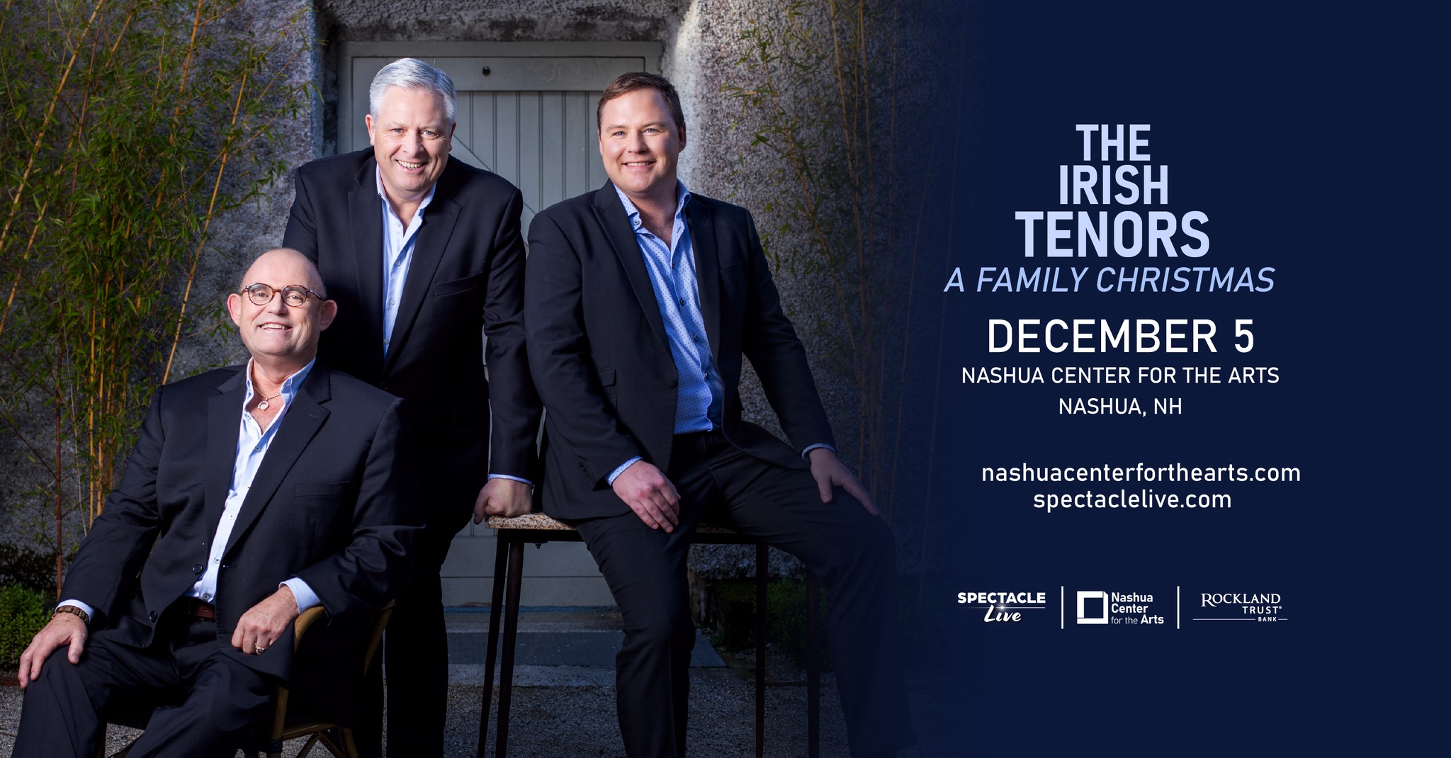 Nashua Center for the Arts Facebook ad: The Irish Tenors: A Family Christmas