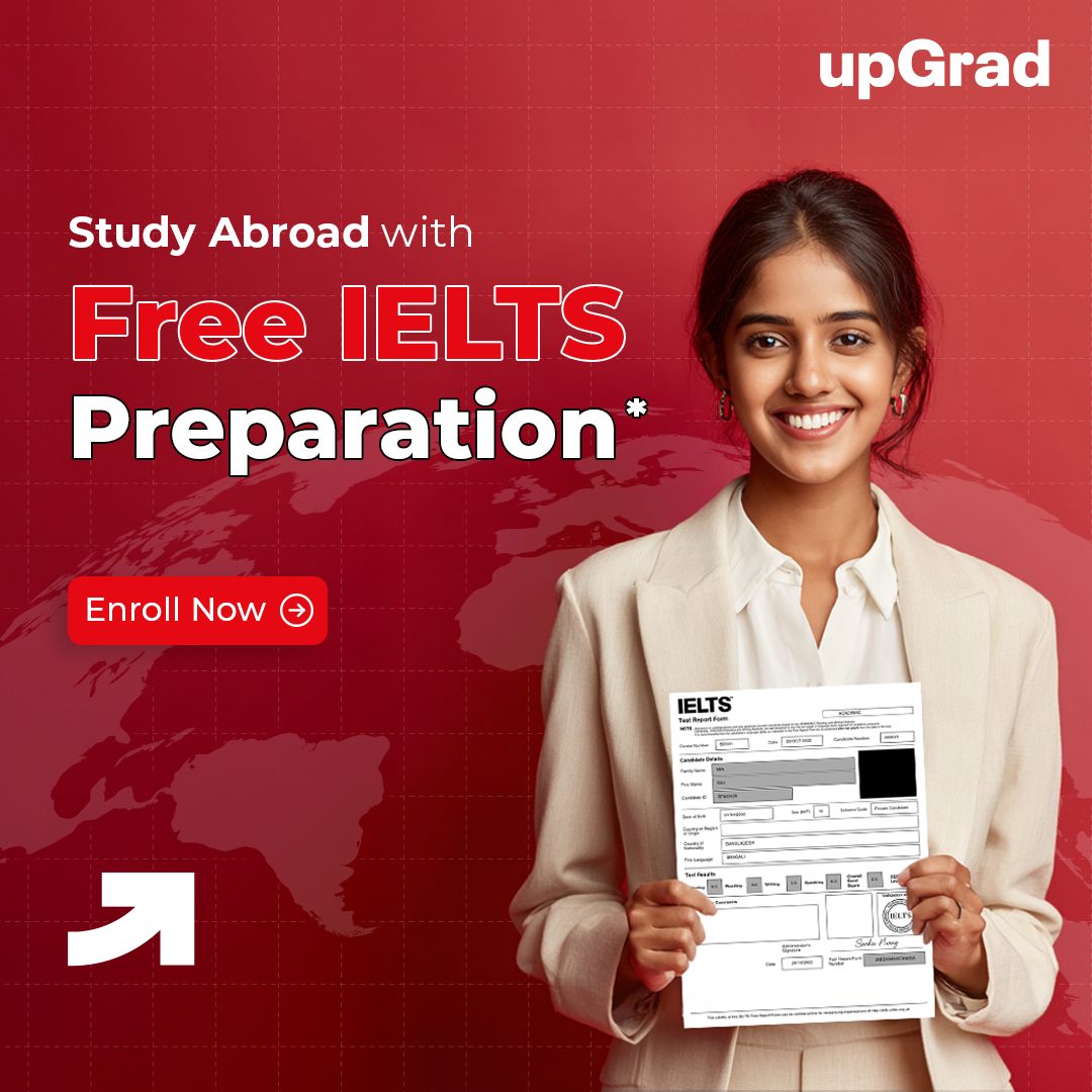 upGrad Abroad Facebook ad