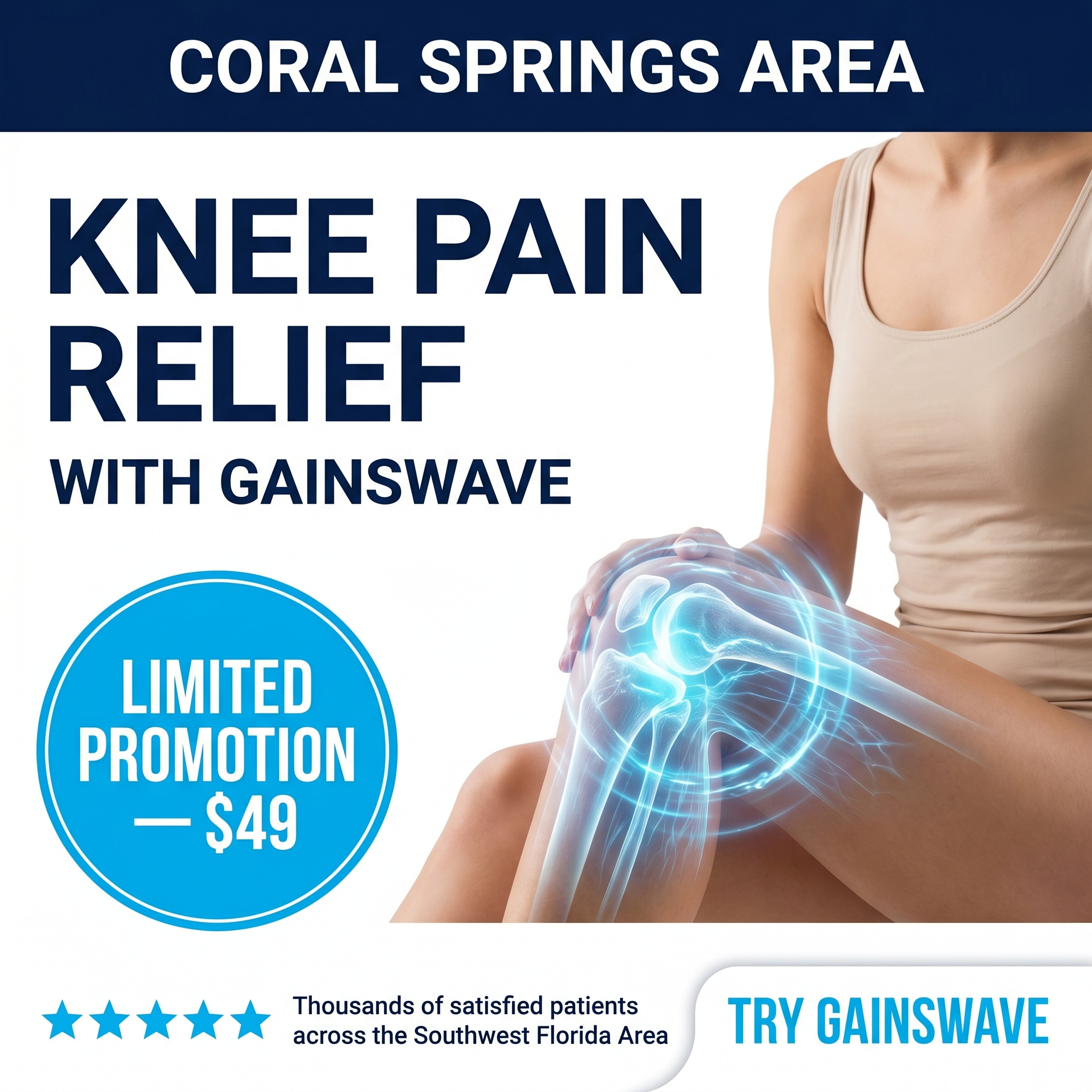 The Point of Wellness Facebook ad: New Pain Relief Option! Claim Your $49 Special Offer
