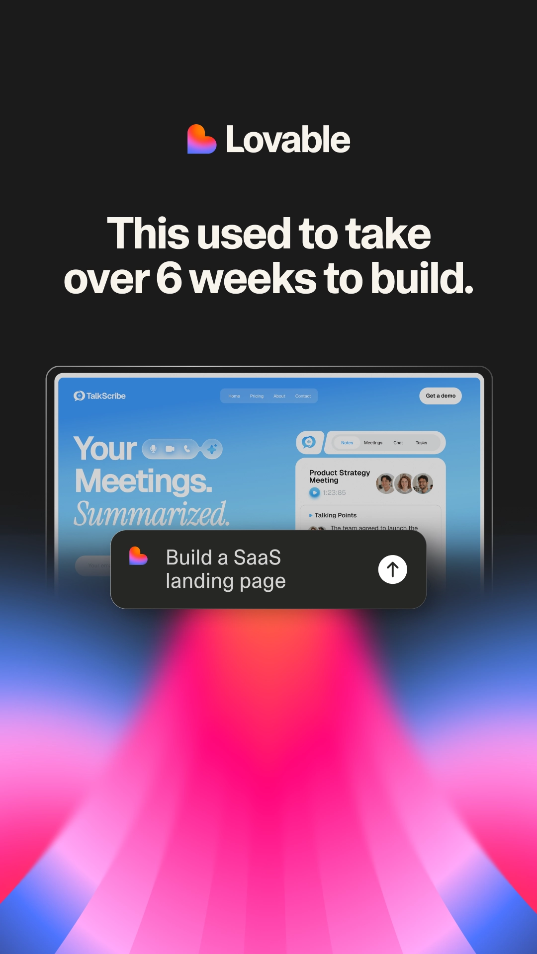 Lovable.dev Facebook ad