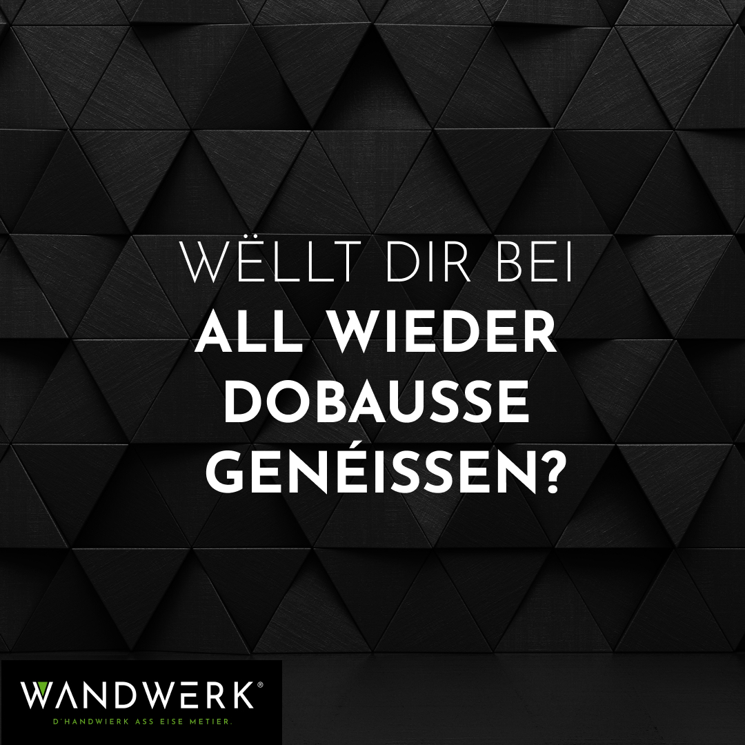 Wandwerk sarl Facebook ad: Braucht Dir en neien Terrassendaach?