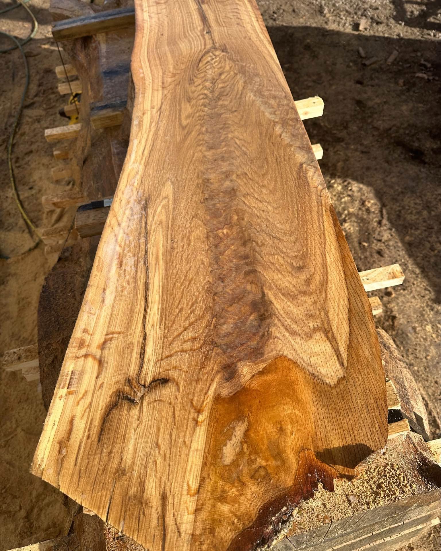 Lenny Theuma Facebook ad: Salvaged English Oak Timber Slabs live edge 