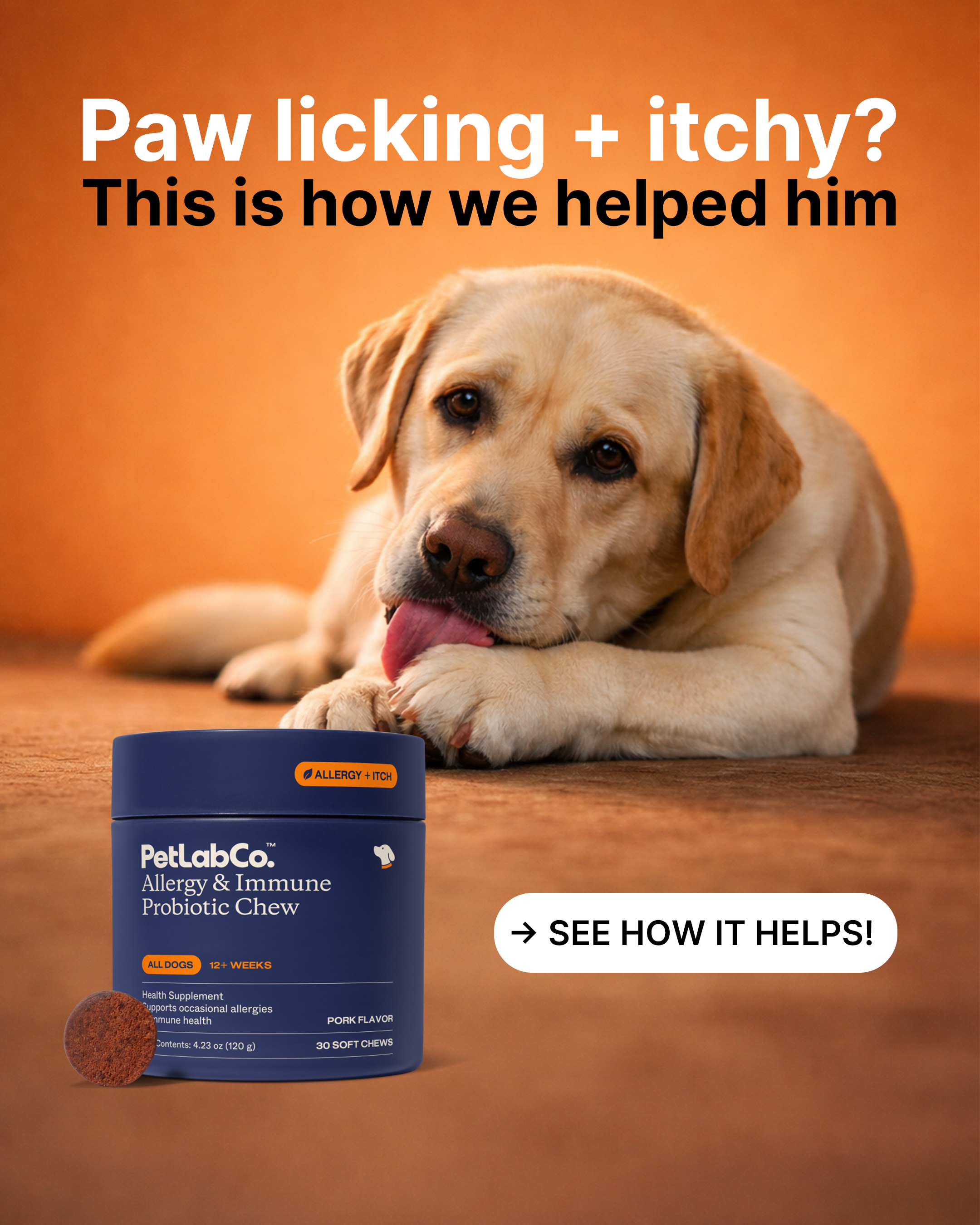PetLab Co. Facebook ad