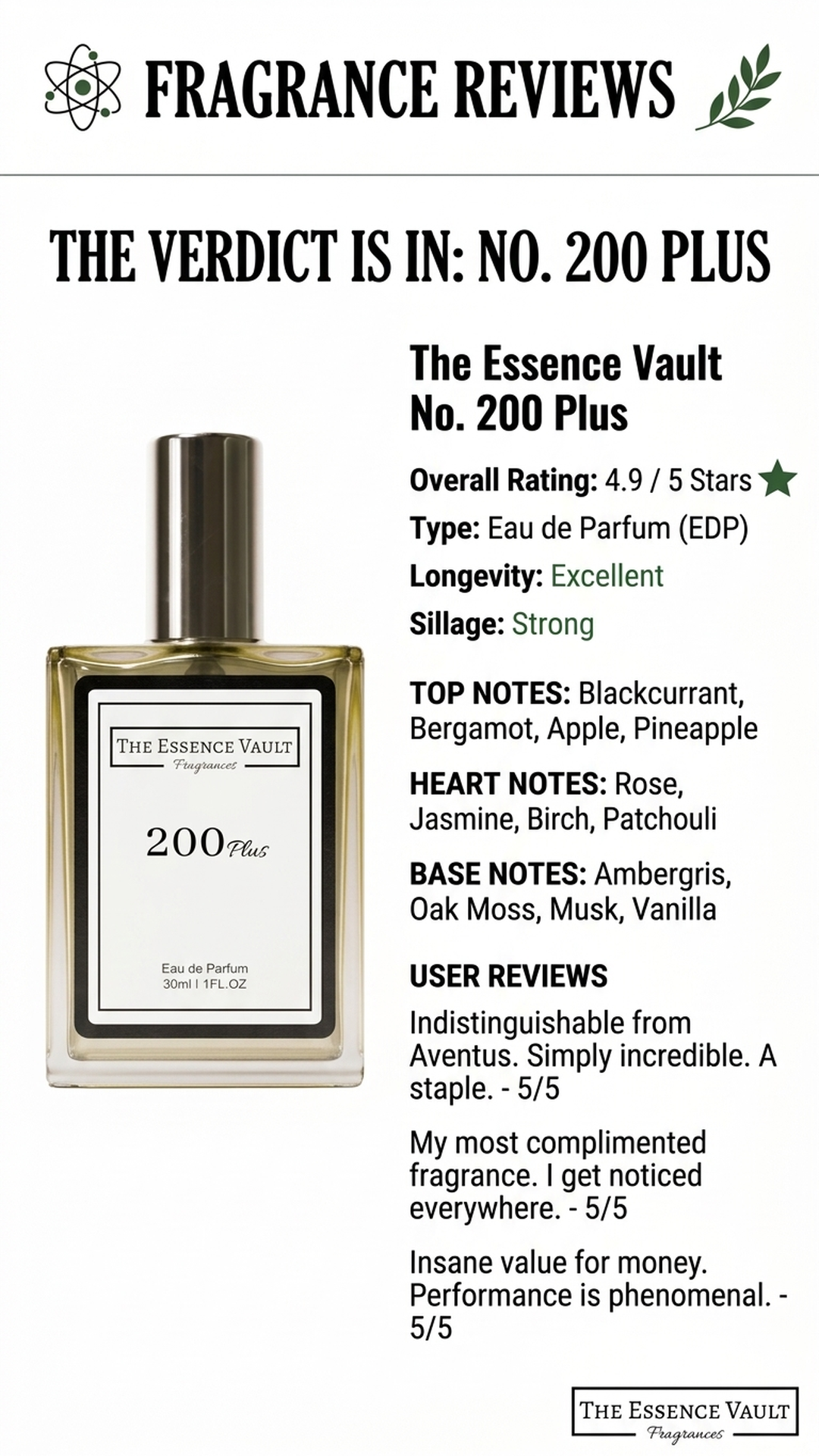 The Essence Vault Facebook ad from Mar 24, 2026