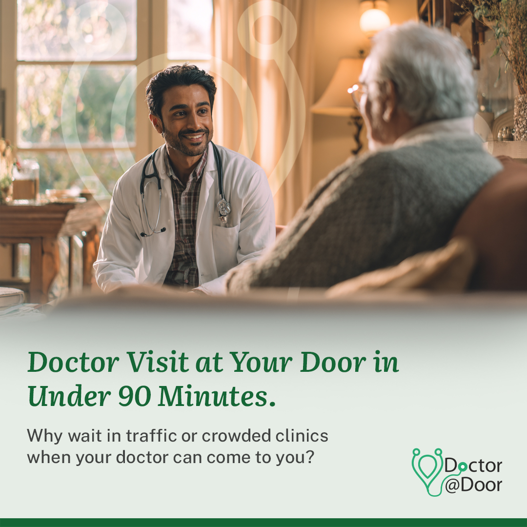 DoctoratDoor Facebook ad: Why step out when your doctor can come…