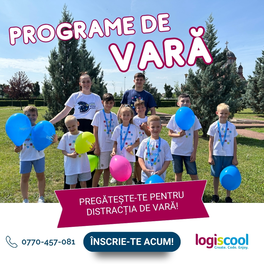 Logiscool Oradea Facebook ad: Cea mai tare aventură educațională a verii!